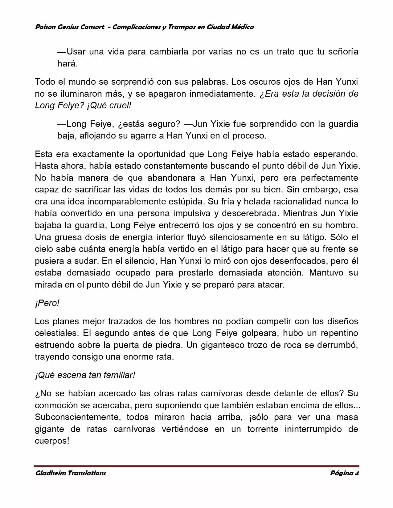 Poison Genious Consort (Novela) - Capítulo 258 - Página 4 - LectorTMOo