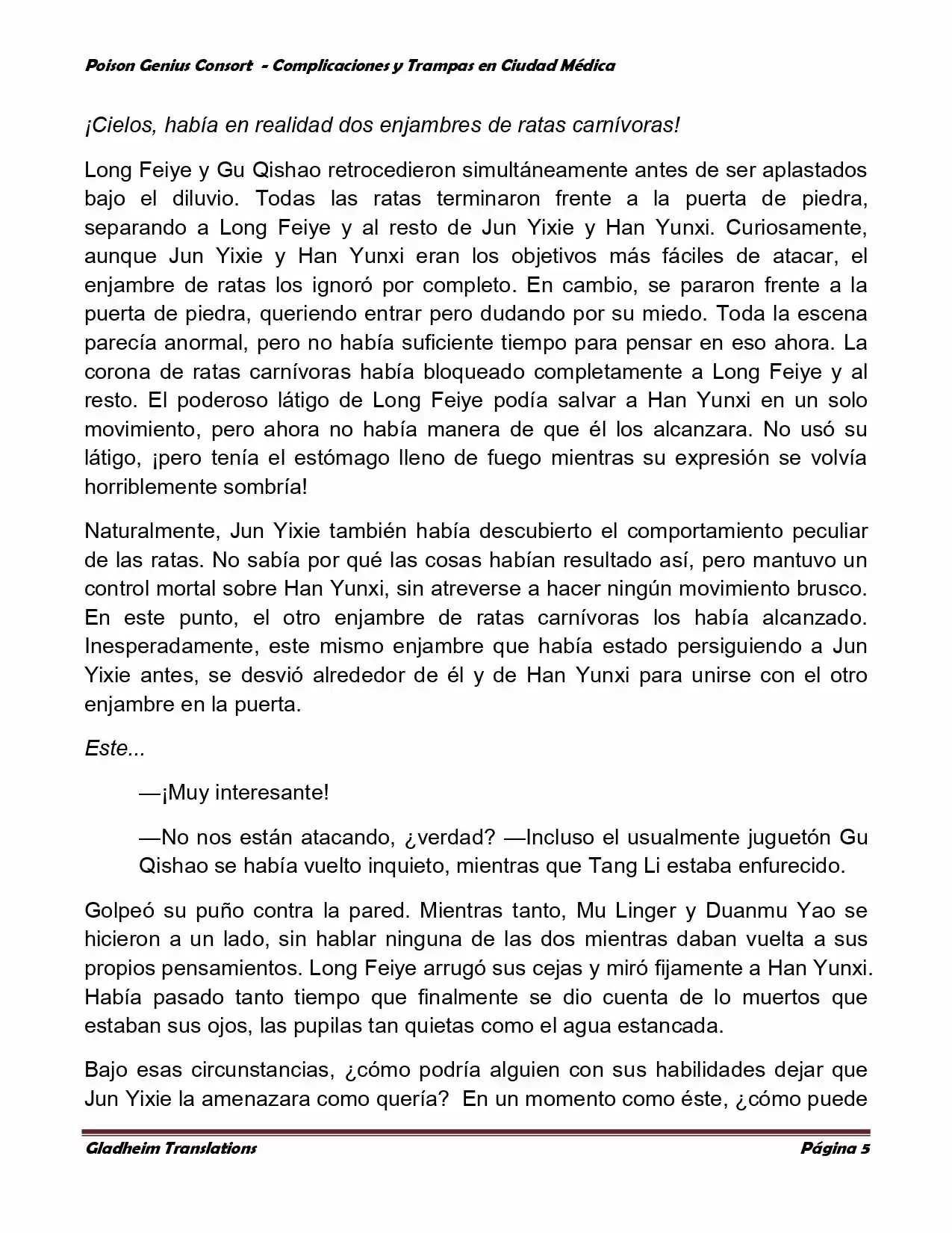 Poison Genious Consort (Novela) - Capítulo 258 - Página 5 - LectorTMOo