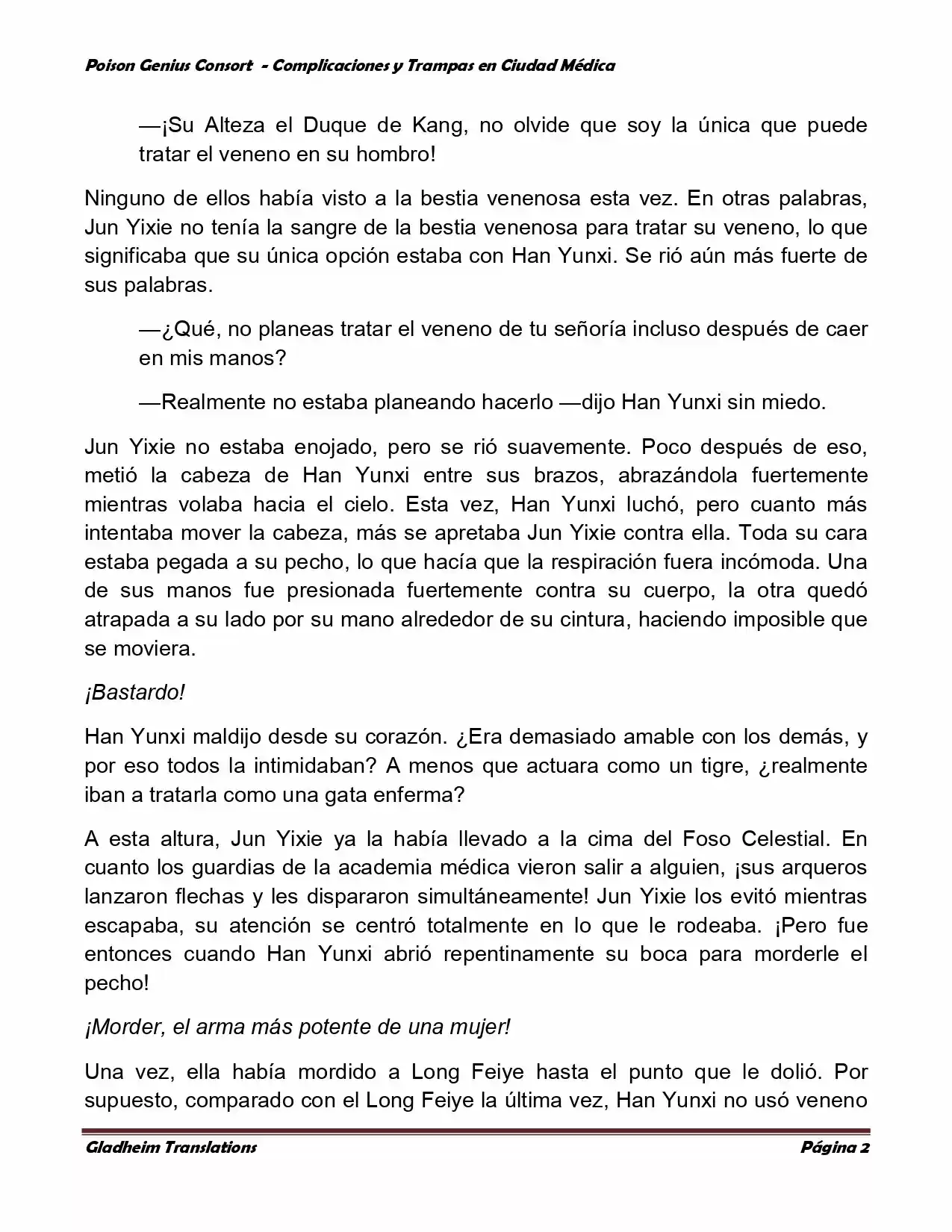 Poison Genious Consort (Novela) - Capítulo 259 - Página 2 - LectorTMOo