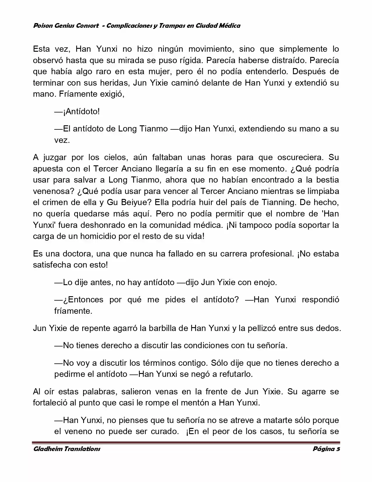 Poison Genious Consort (Novela) - Capítulo 259 - Página 5 - LectorTMOo