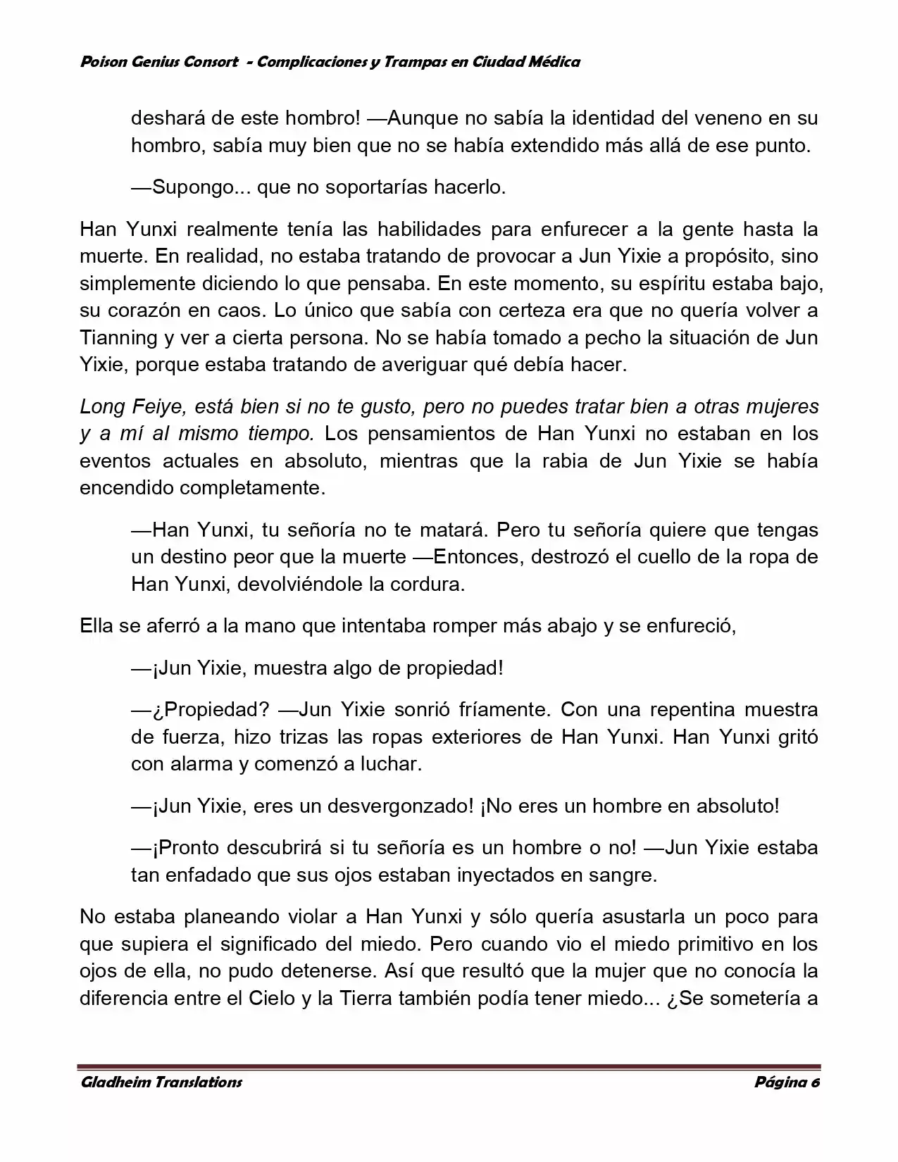 Poison Genious Consort (Novela) - Capítulo 259 - Página 6 - LectorTMOo