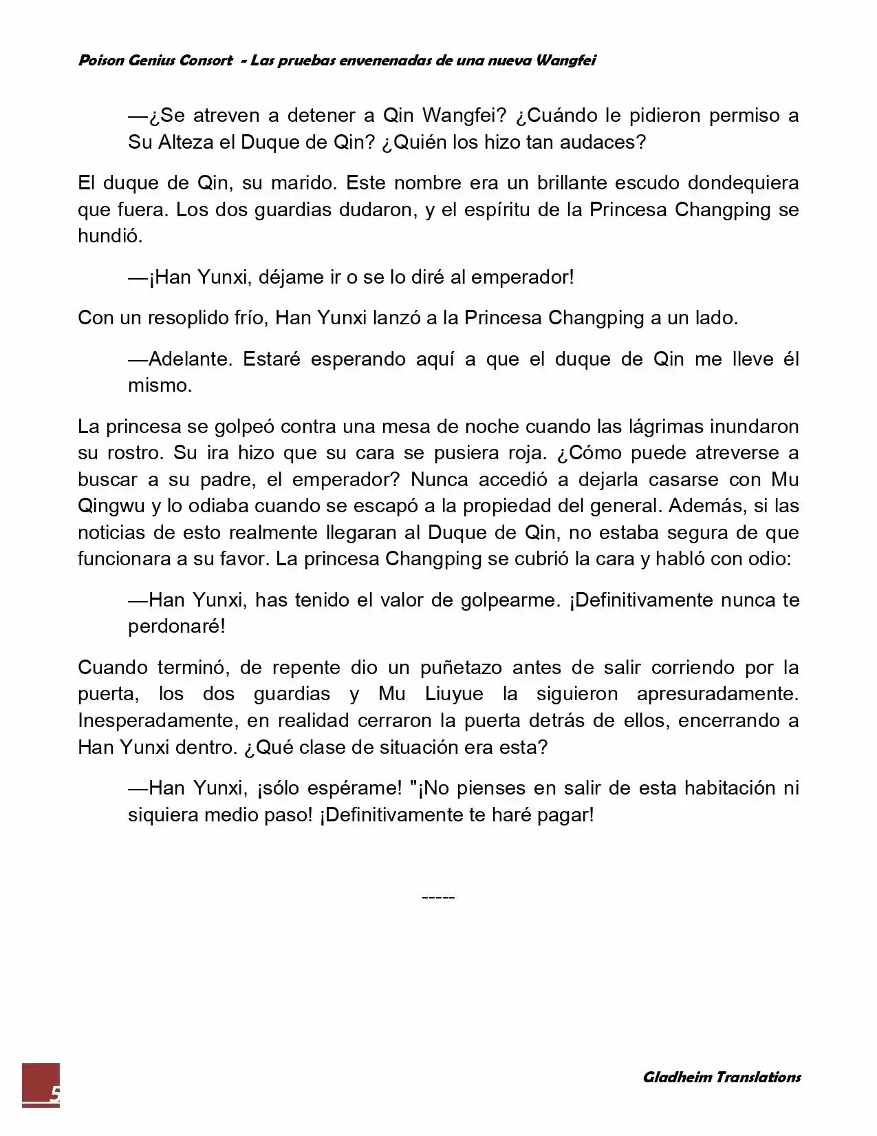 Poison Genious Consort (Novela) - Capítulo 26 - Página 5 - LectorTMOo