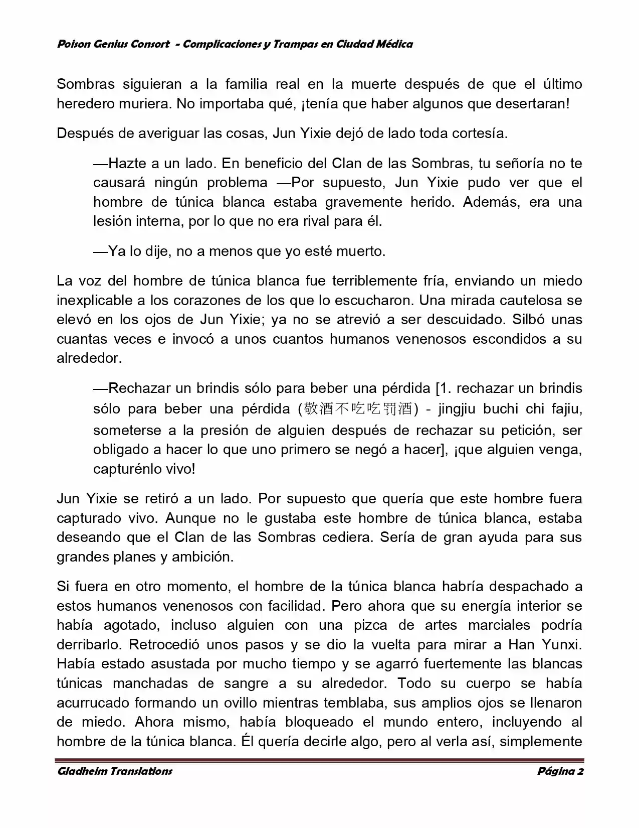 Poison Genious Consort (Novela) - Capítulo 260 - Página 2 - LectorTMOo