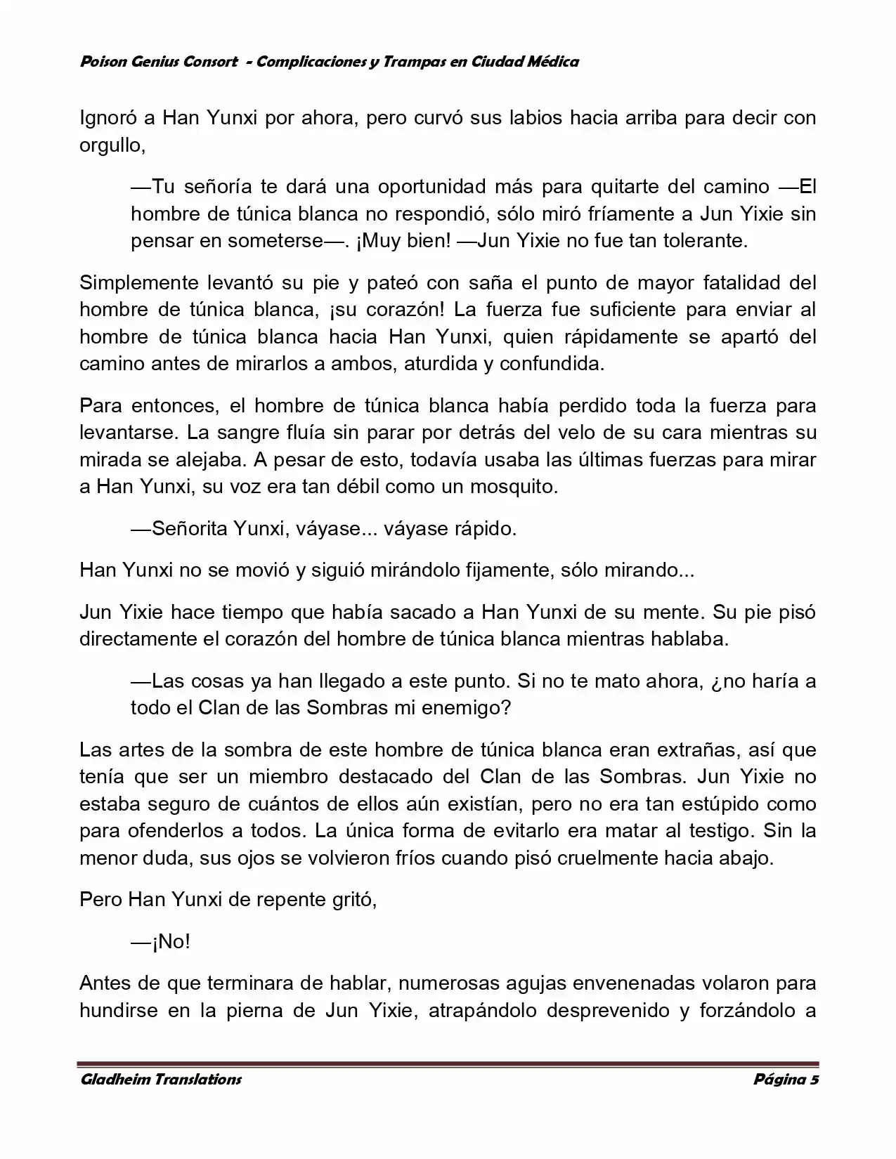 Poison Genious Consort (Novela) - Capítulo 260 - Página 5 - LectorTMOo