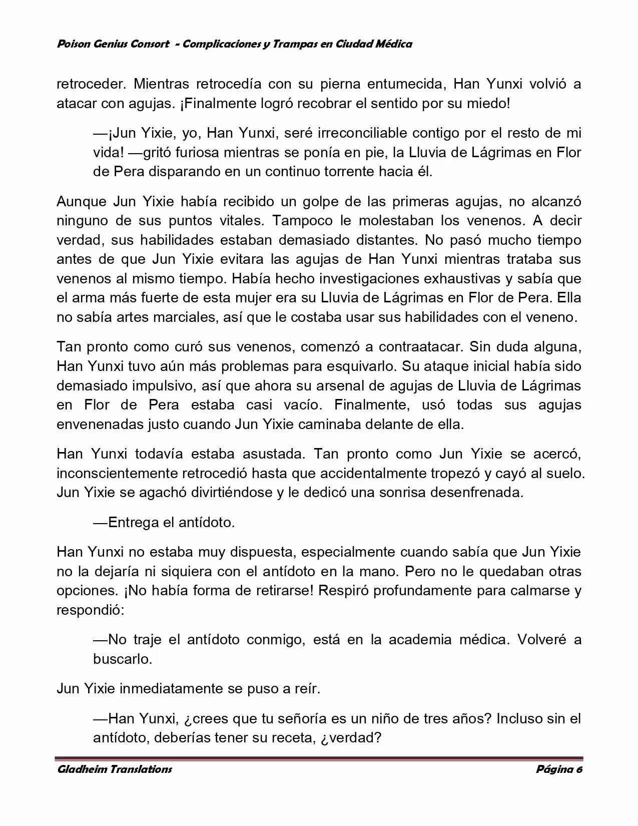 Poison Genious Consort (Novela) - Capítulo 260 - Página 6 - LectorTMOo