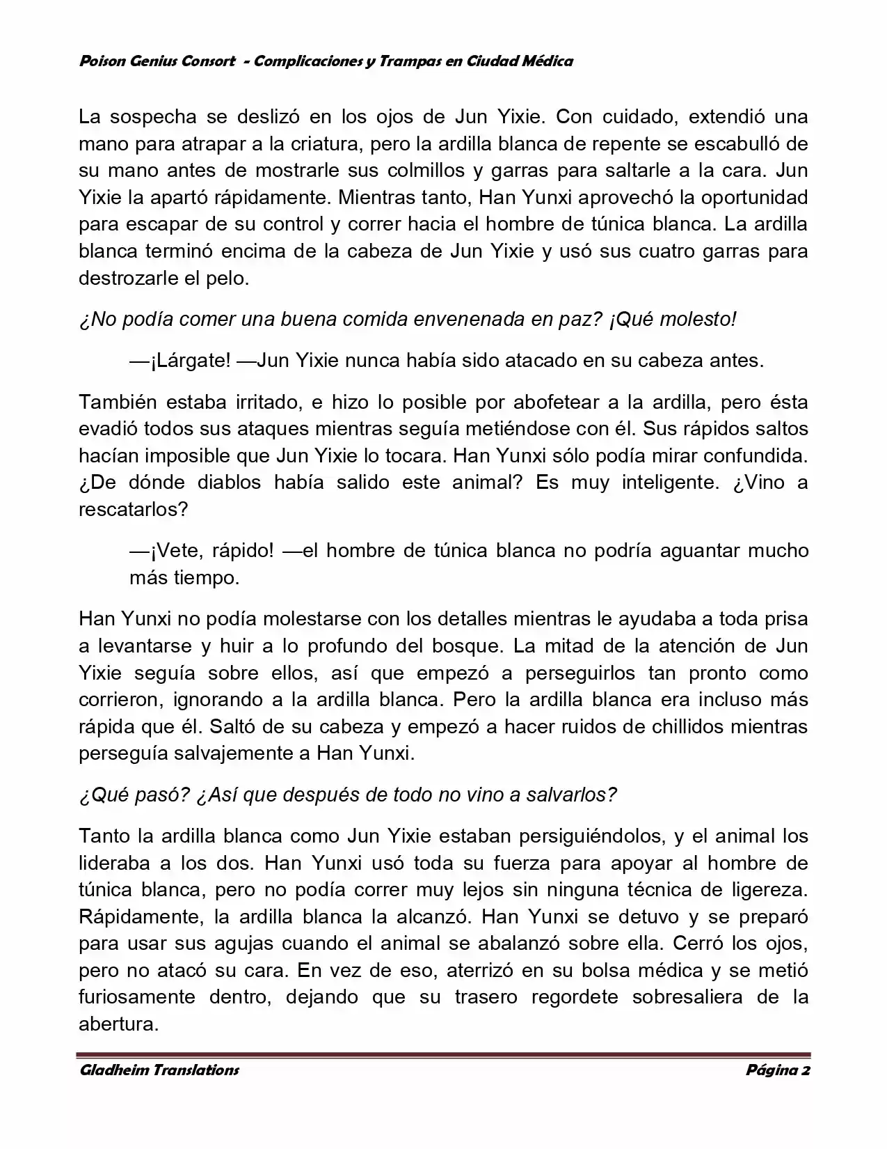 Poison Genious Consort (Novela) - Capítulo 261 - Página 2 - LectorTMOo