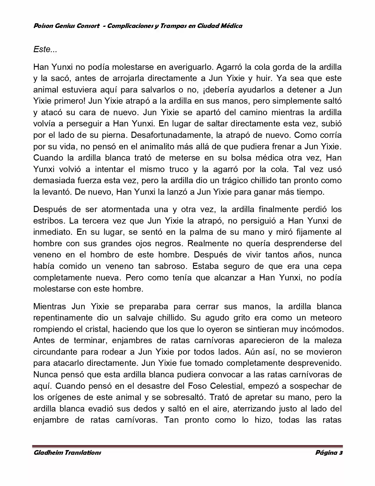 Poison Genious Consort (Novela) - Capítulo 261 - Página 3 - LectorTMOo