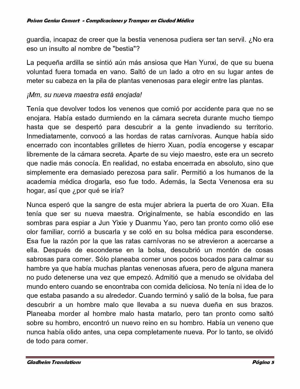 Poison Genious Consort (Novela) - Capítulo 262 - Página 5 - LectorTMOo