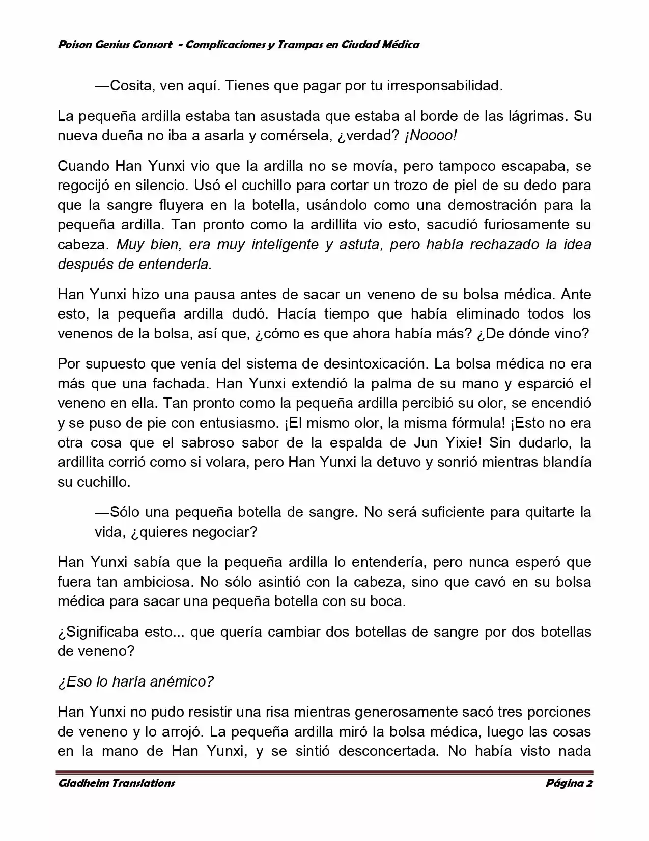 Poison Genious Consort (Novela) - Capítulo 263 - Página 2 - LectorTMOo