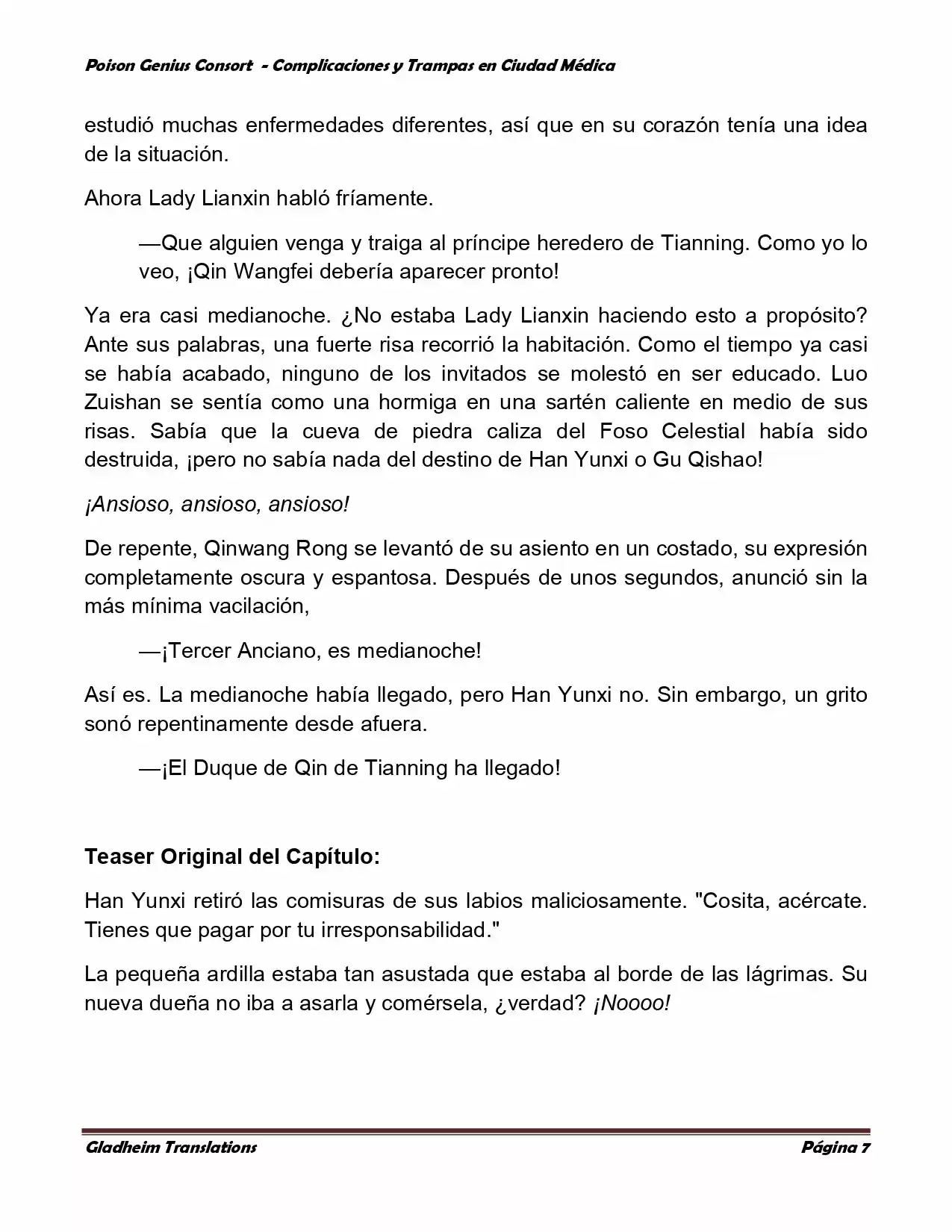 Poison Genious Consort (Novela) - Capítulo 263 - Página 6 - LectorTMOo
