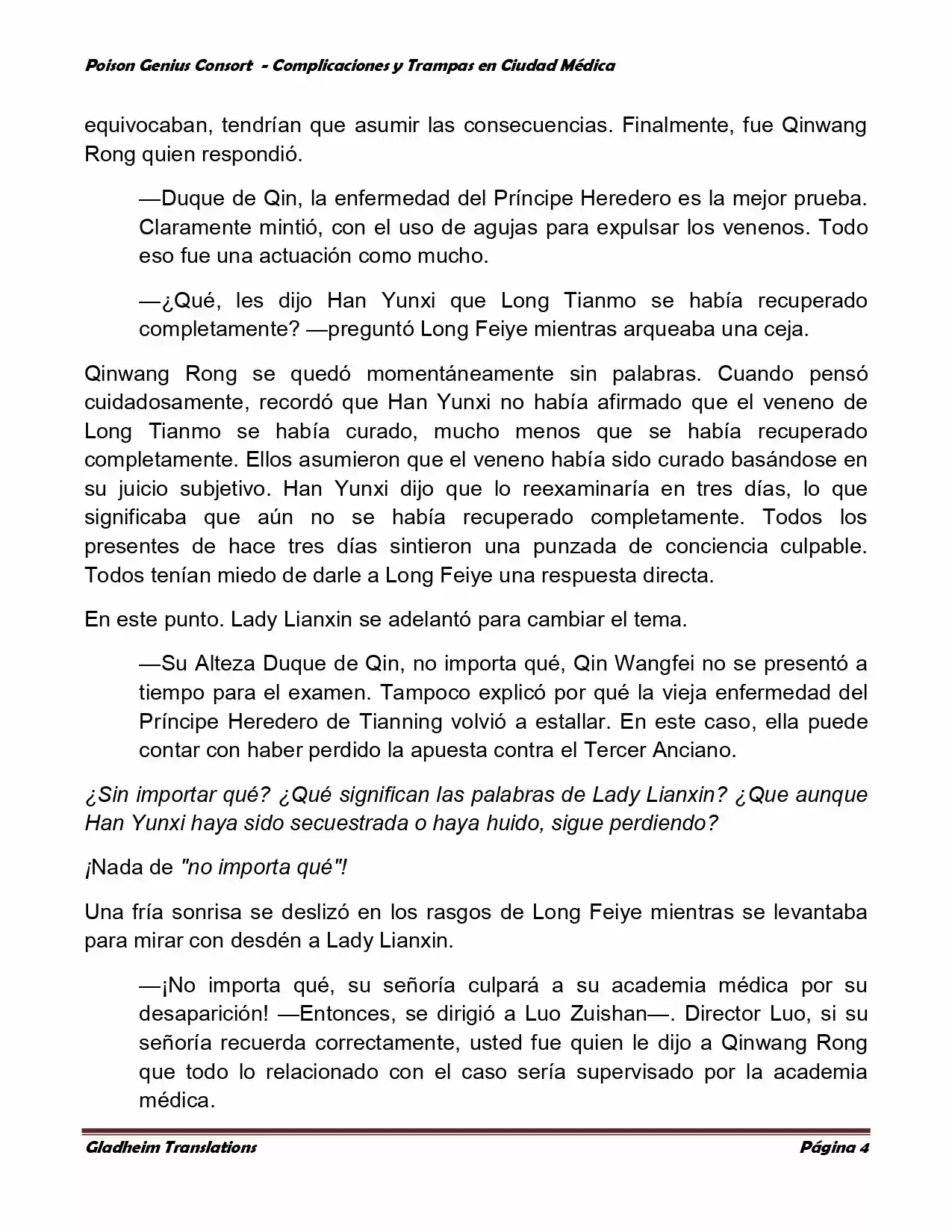Poison Genious Consort (Novela) - Capítulo 264 - Página 3 - LectorTMOo