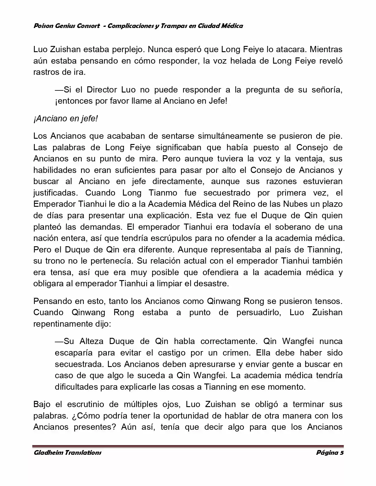 Poison Genious Consort (Novela) - Capítulo 264 - Página 4 - LectorTMOo