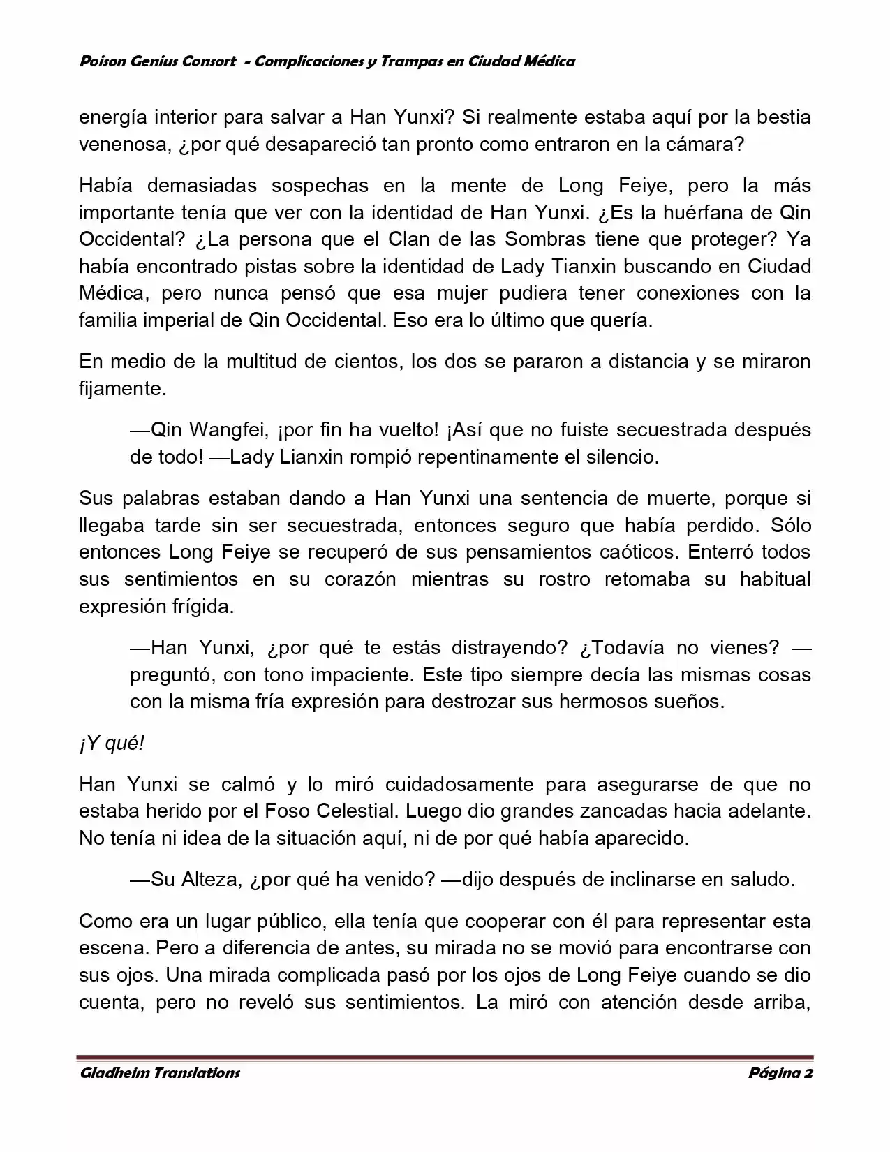 Poison Genious Consort (Novela) - Capítulo 266 - Página 2 - LectorTMOo