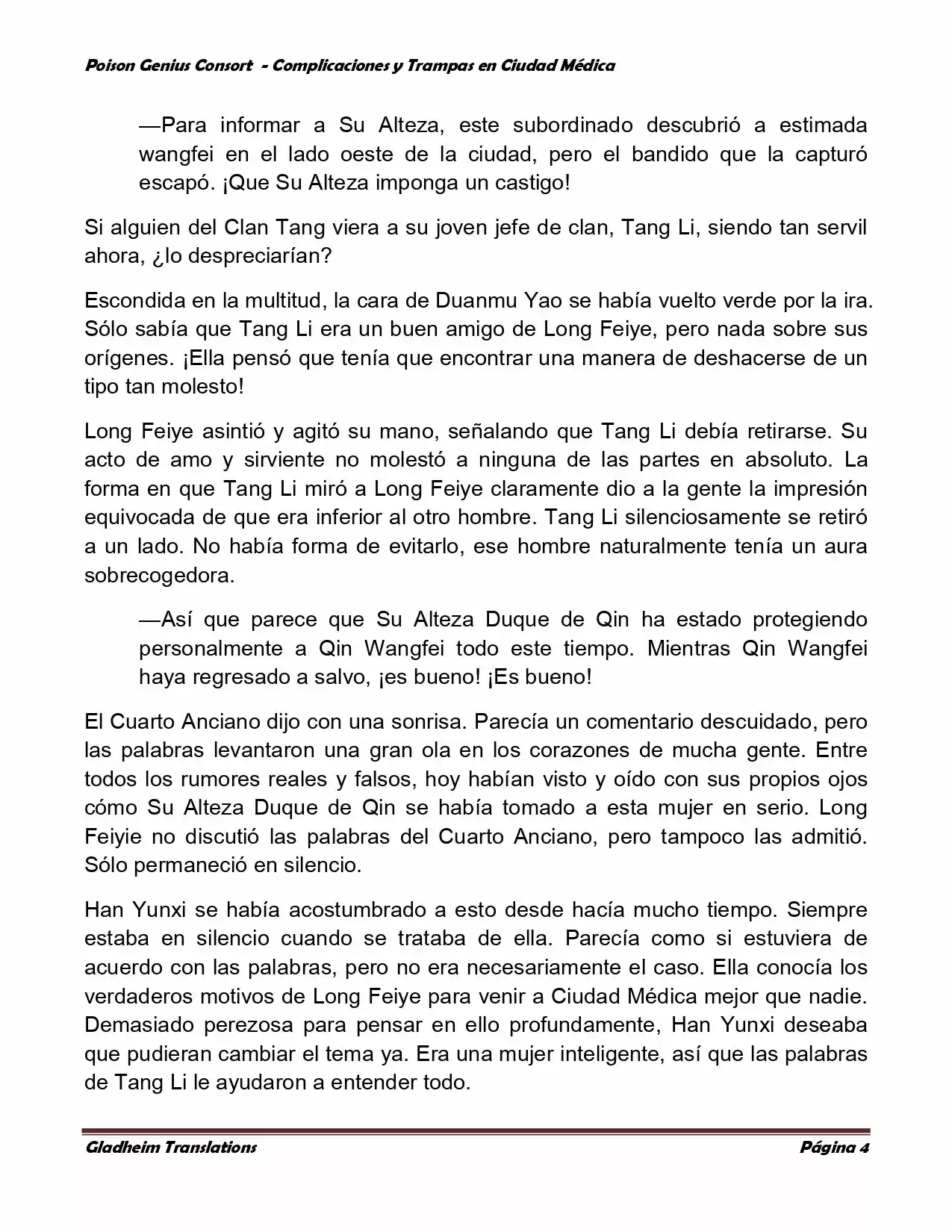 Poison Genious Consort (Novela) - Capítulo 266 - Página 4 - LectorTMOo