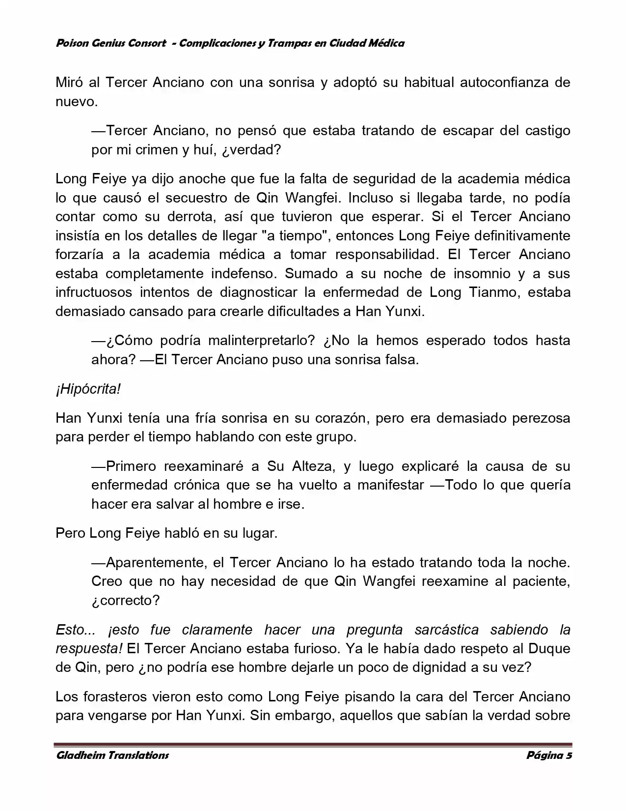 Poison Genious Consort (Novela) - Capítulo 266 - Página 5 - LectorTMOo