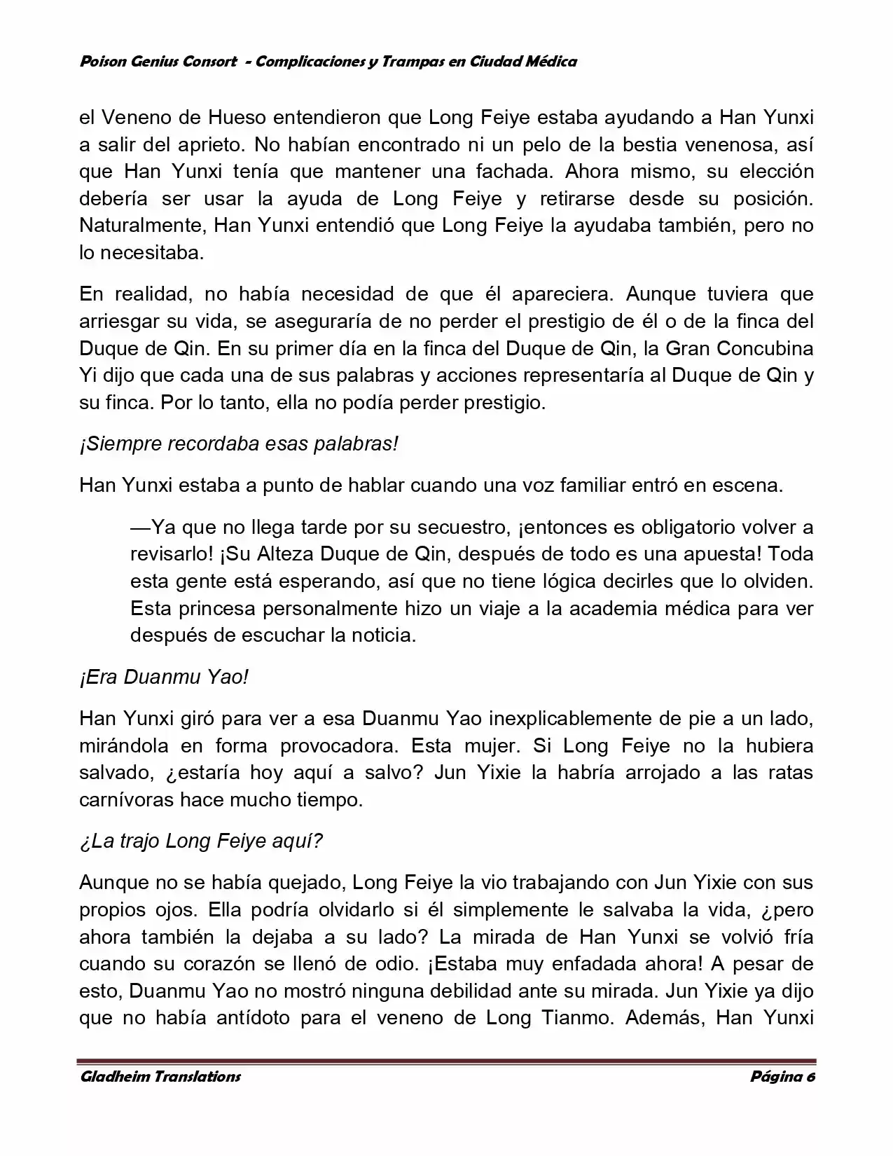 Poison Genious Consort (Novela) - Capítulo 266 - Página 6 - LectorTMOo