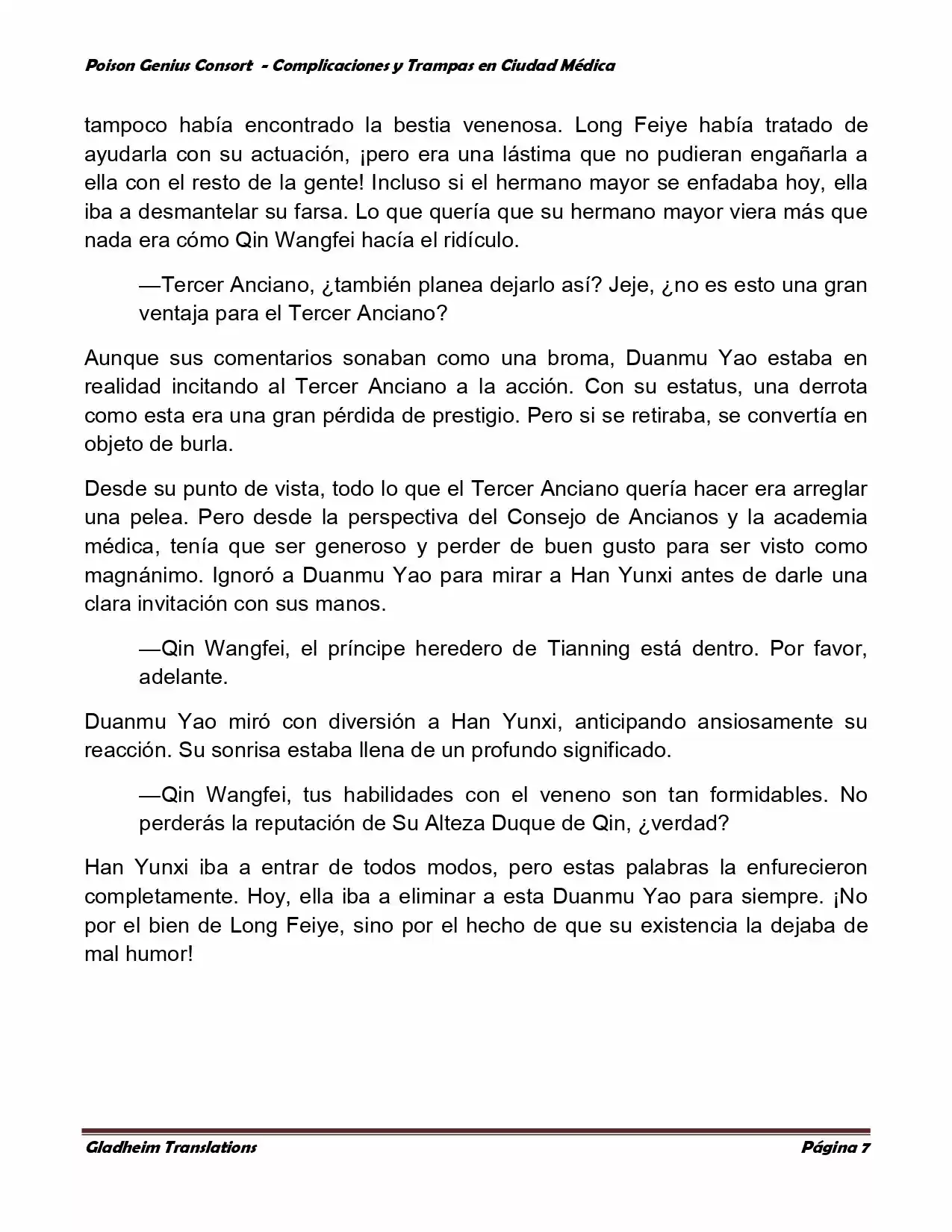 Poison Genious Consort (Novela) - Capítulo 266 - Página 7 - LectorTMOo