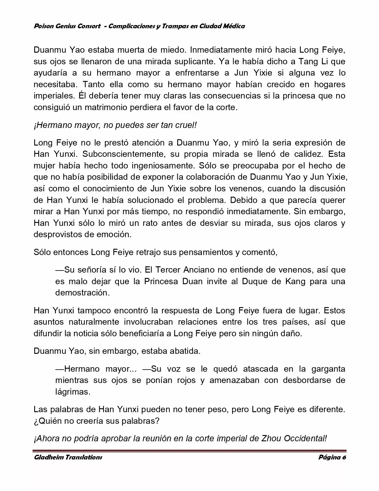 Poison Genious Consort (Novela) - Capítulo 267 - Página 6 - LectorTMOo