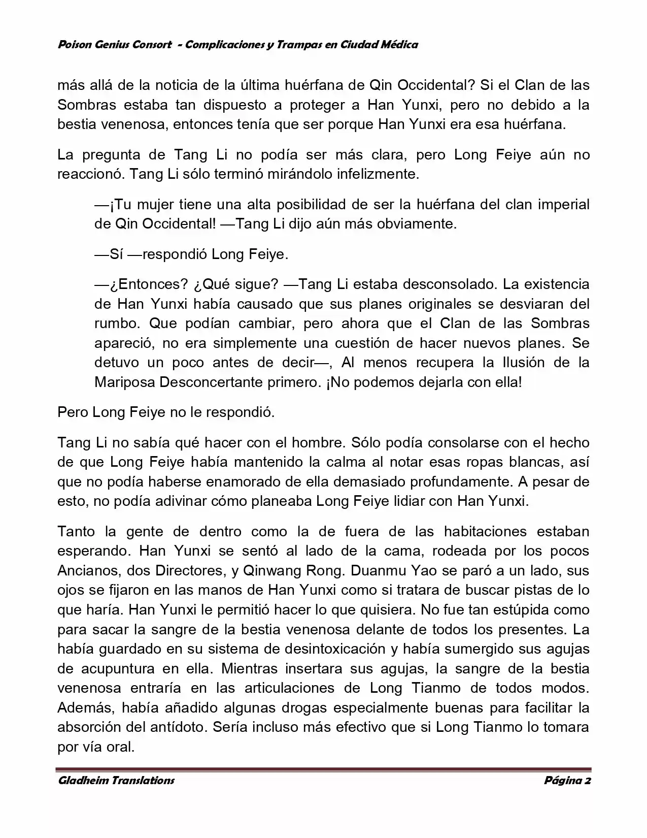 Poison Genious Consort (Novela) - Capítulo 268 - Página 2 - LectorTMOo