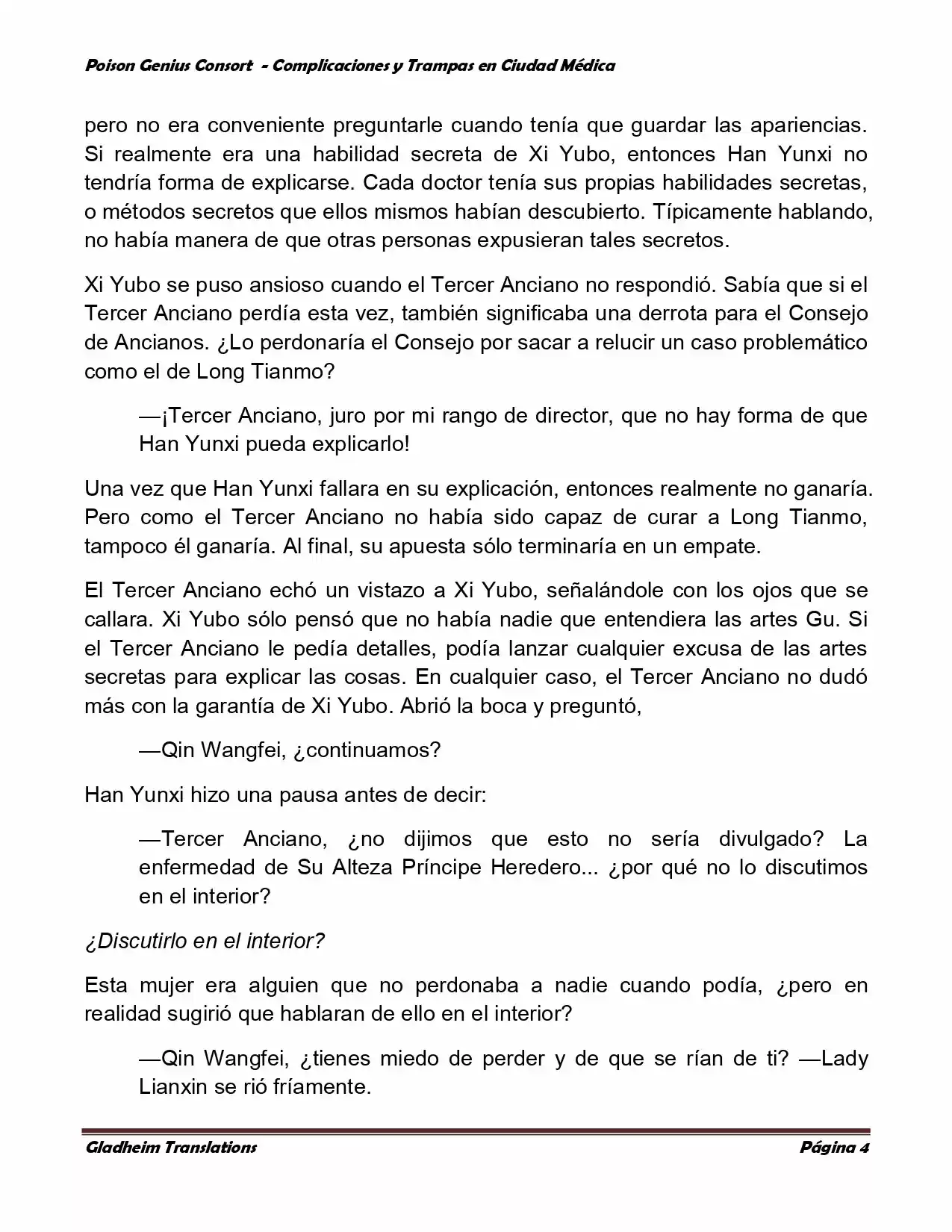 Poison Genious Consort (Novela) - Capítulo 269 - Página 4 - LectorTMOo