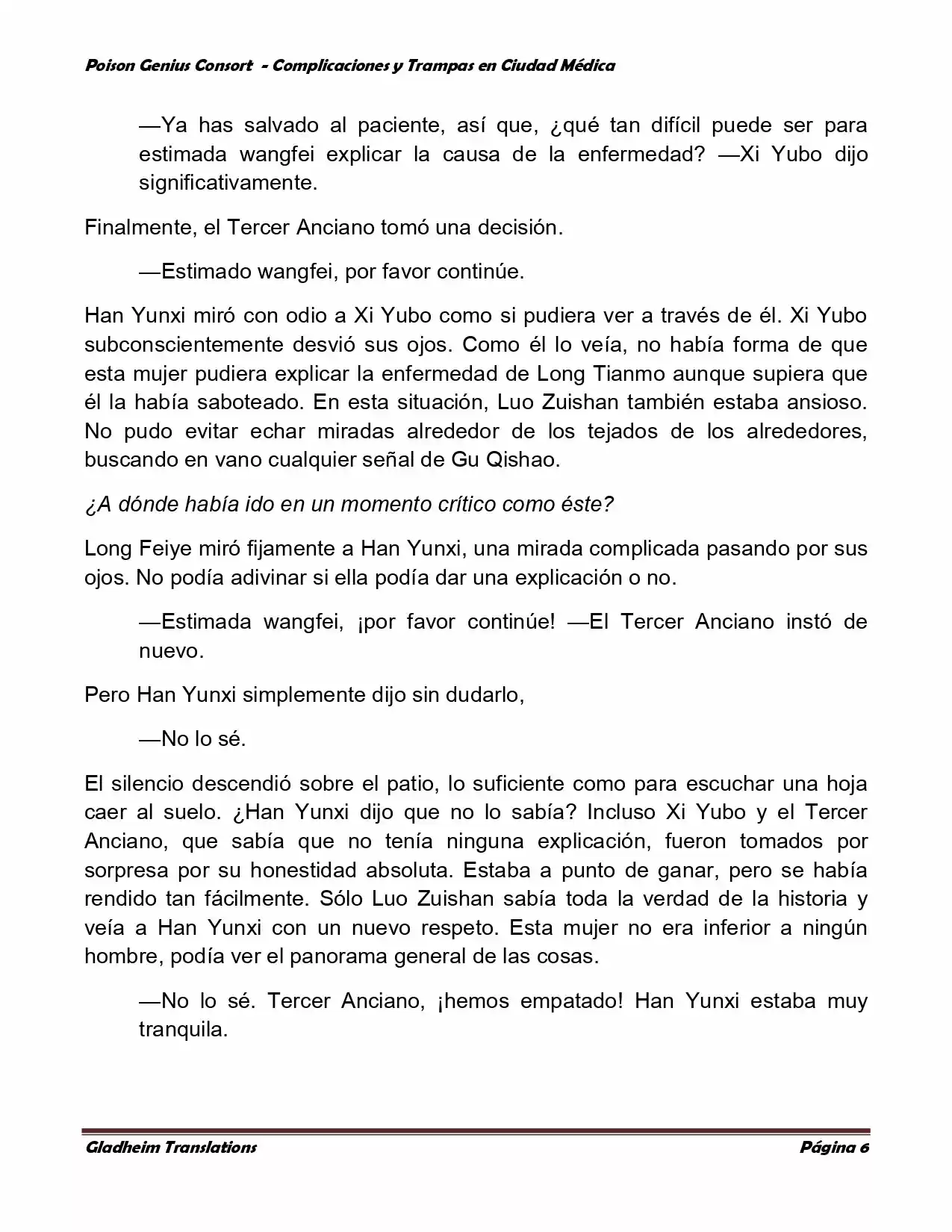 Poison Genious Consort (Novela) - Capítulo 269 - Página 6 - LectorTMOo