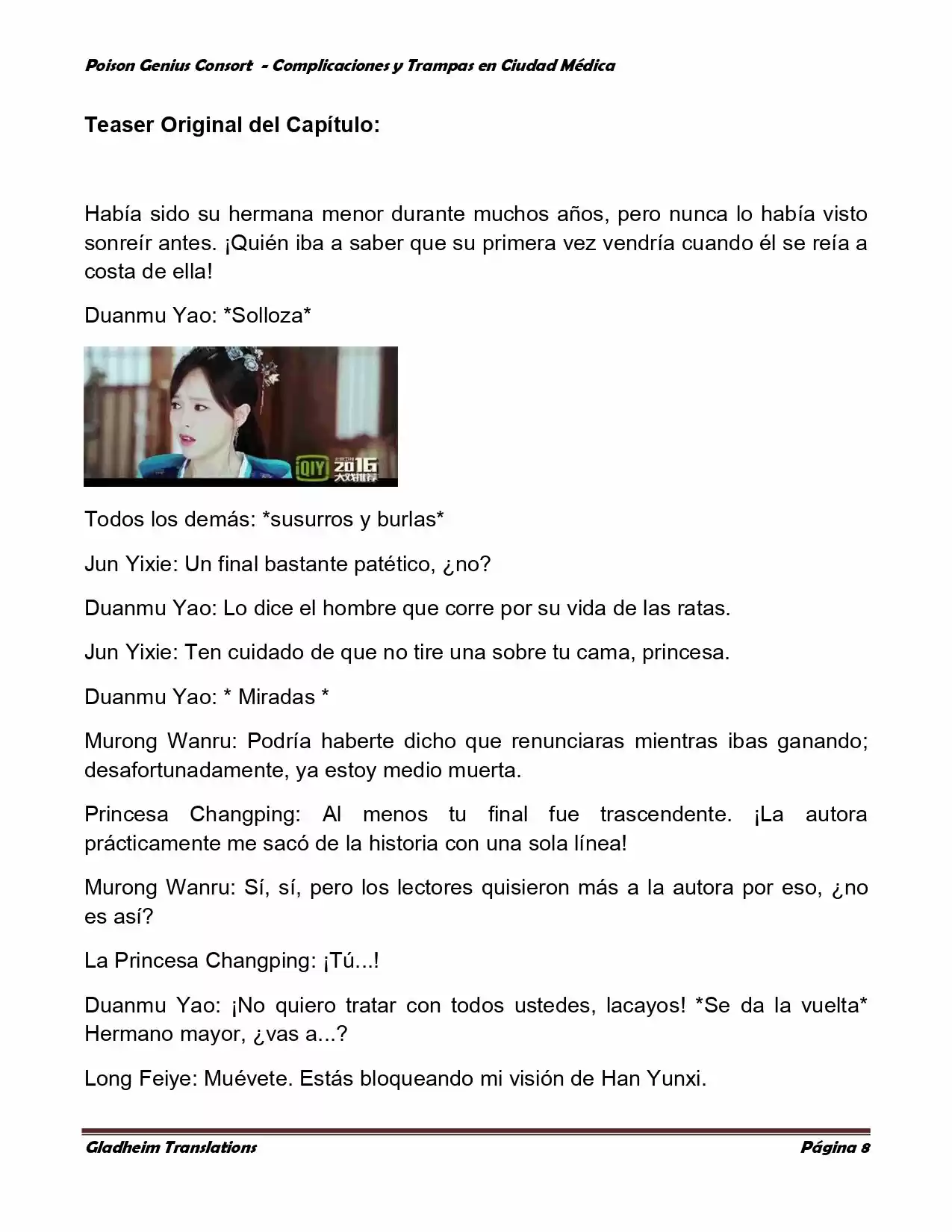 Poison Genious Consort (Novela) - Capítulo 269 - Página 8 - LectorTMOo