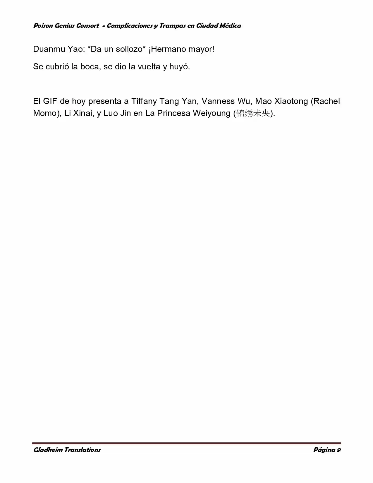 Poison Genious Consort (Novela) - Capítulo 269 - Página 9 - LectorTMOo