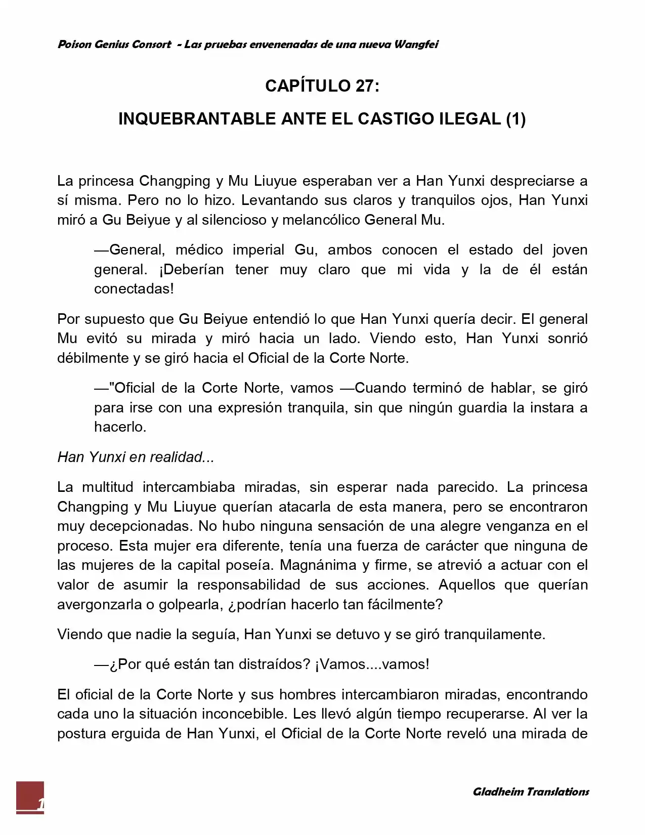 Poison Genious Consort (Novela) - Capítulo 27 - Página 1 - LectorTMOo