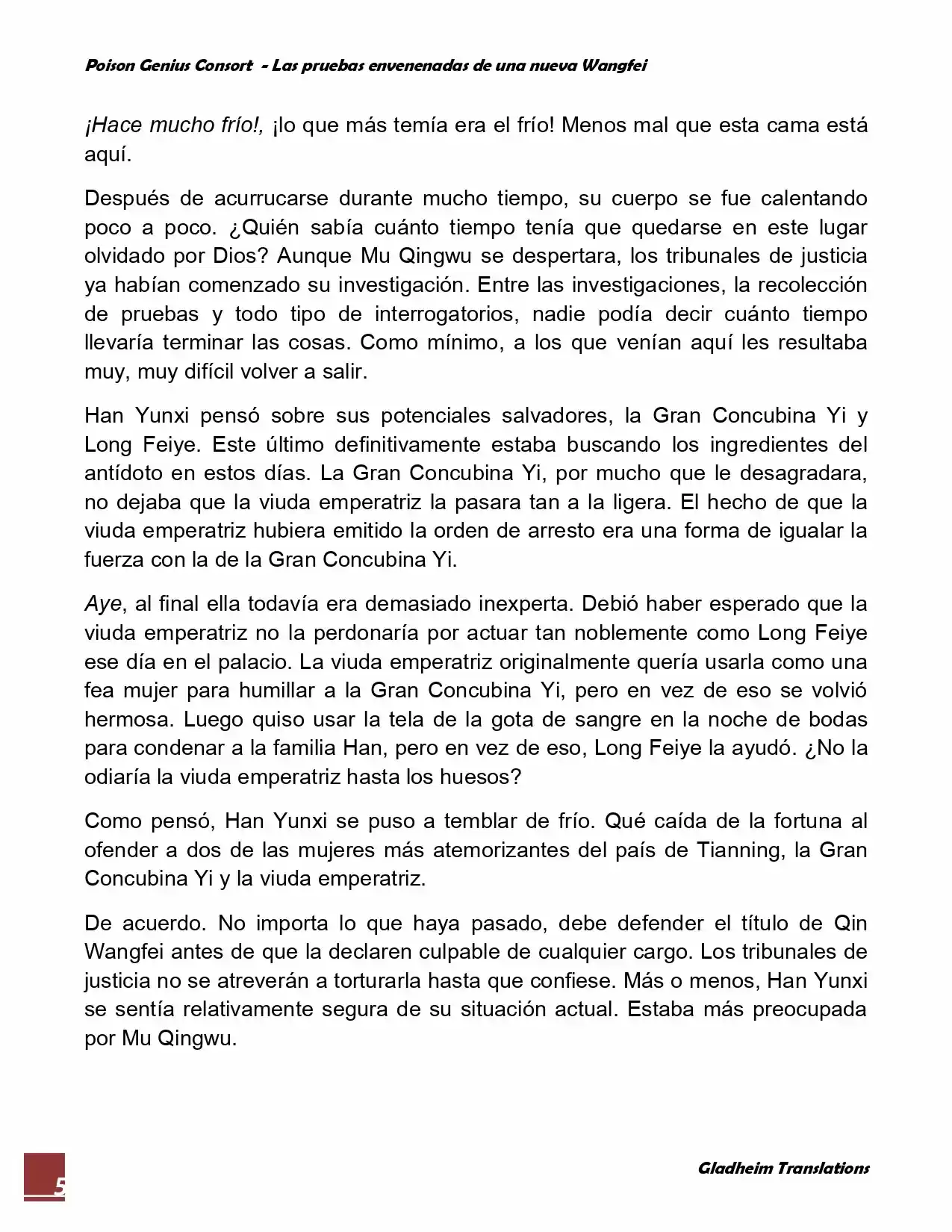 Poison Genious Consort (Novela) - Capítulo 27 - Página 5 - LectorTMOo