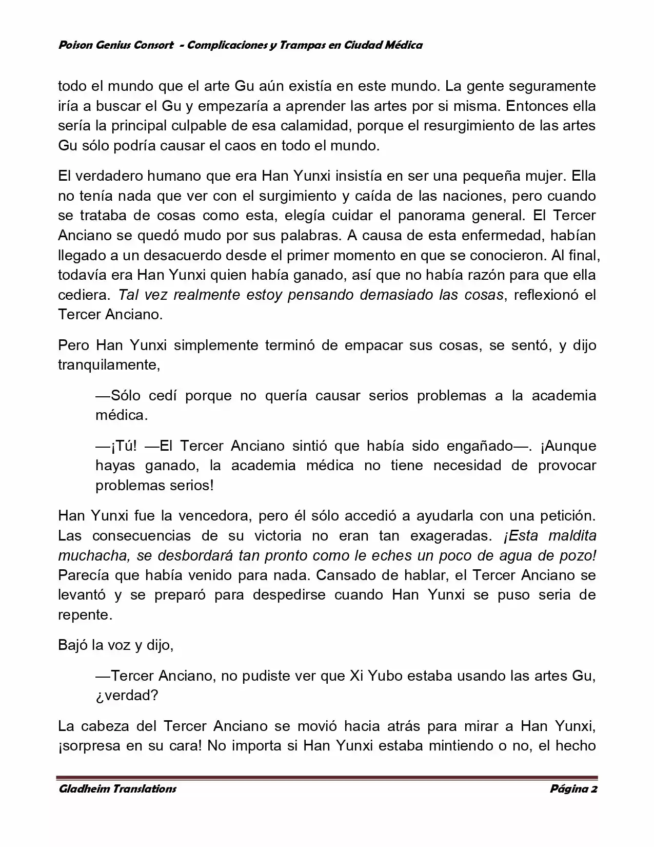 Poison Genious Consort (Novela) - Capítulo 270 - Página 2 - LectorTMOo
