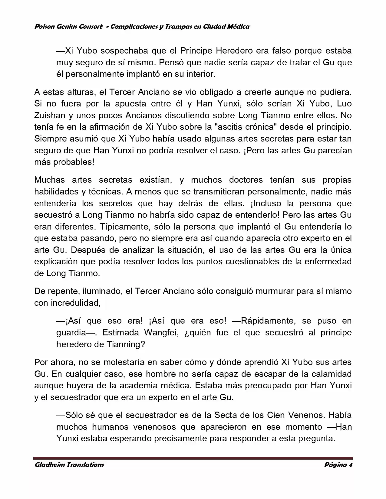 Poison Genious Consort (Novela) - Capítulo 270 - Página 4 - LectorTMOo