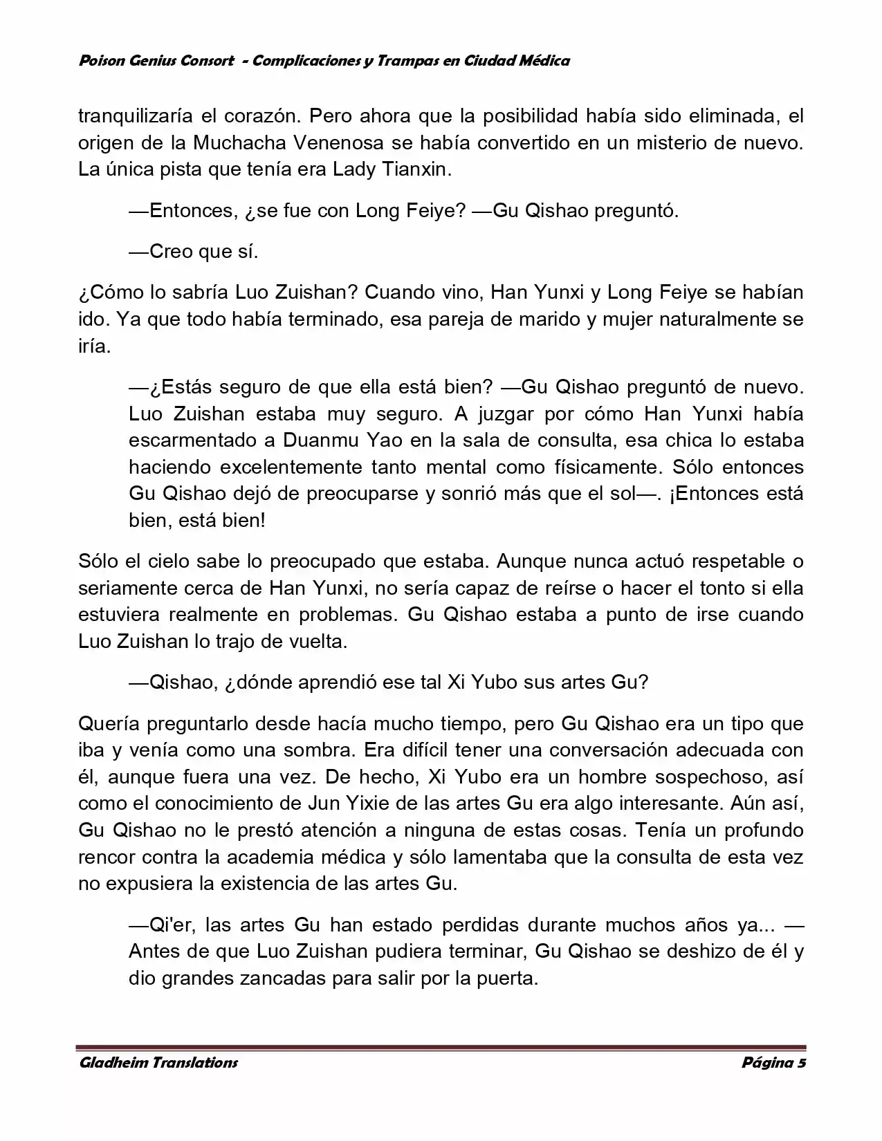 Poison Genious Consort (Novela) - Capítulo 272 - Página 5 - LectorTMOo