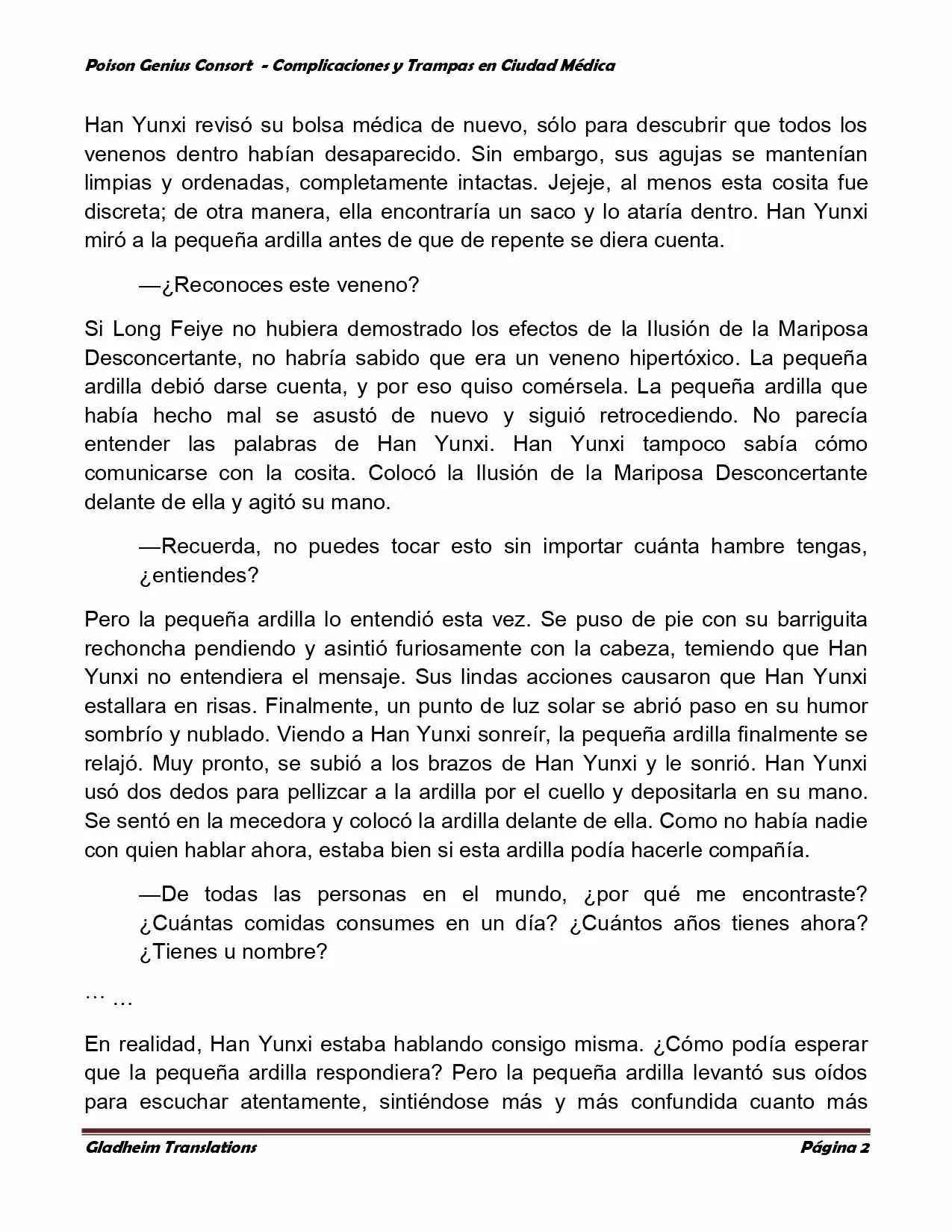 Poison Genious Consort (Novela) - Capítulo 273 - Página 2 - LectorTMOo