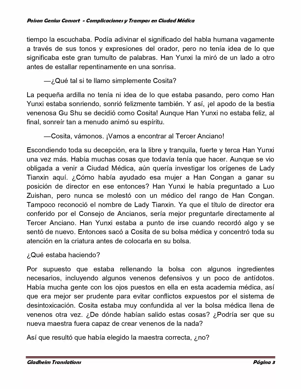 Poison Genious Consort (Novela) - Capítulo 273 - Página 3 - LectorTMOo