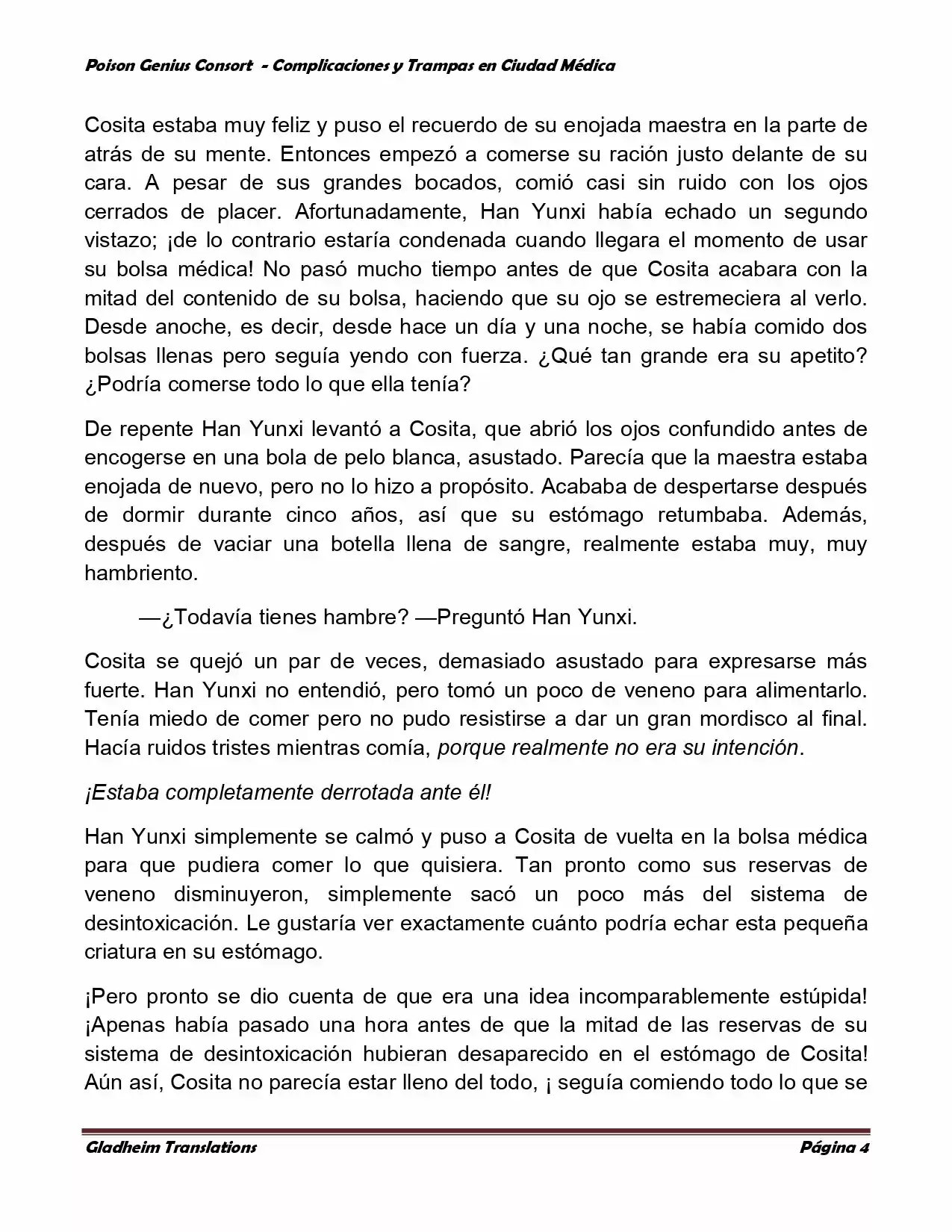 Poison Genious Consort (Novela) - Capítulo 273 - Página 4 - LectorTMOo