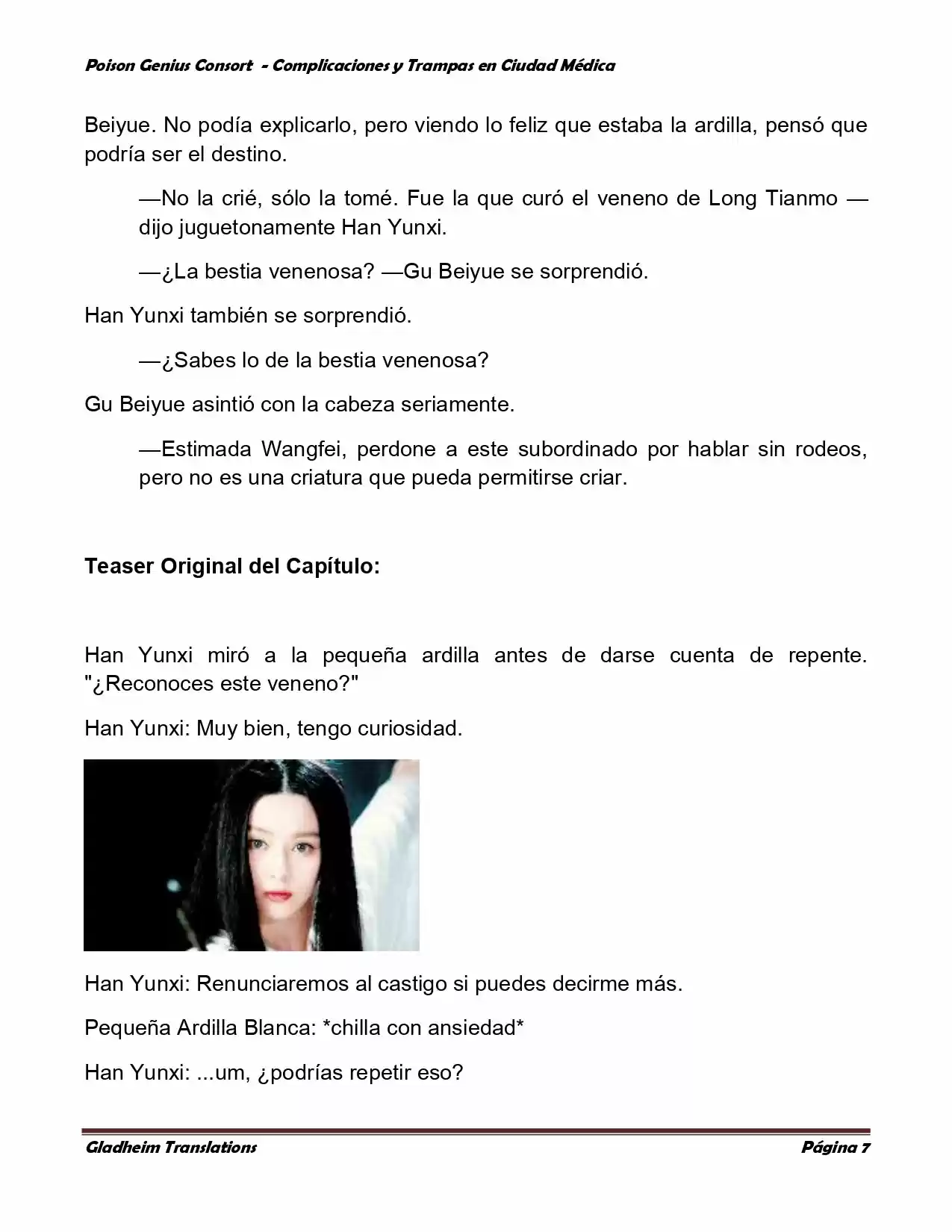 Poison Genious Consort (Novela) - Capítulo 273 - Página 7 - LectorTMOo