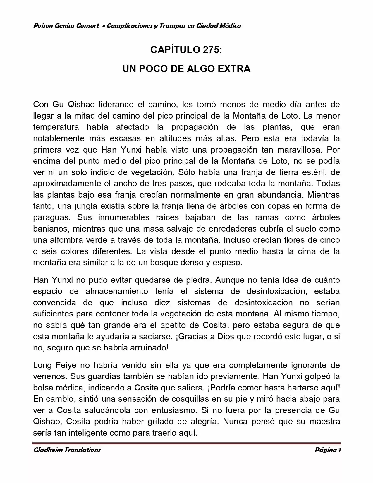 Poison Genious Consort (Novela) - Capítulo 275 - Página 1 - LectorTMOo