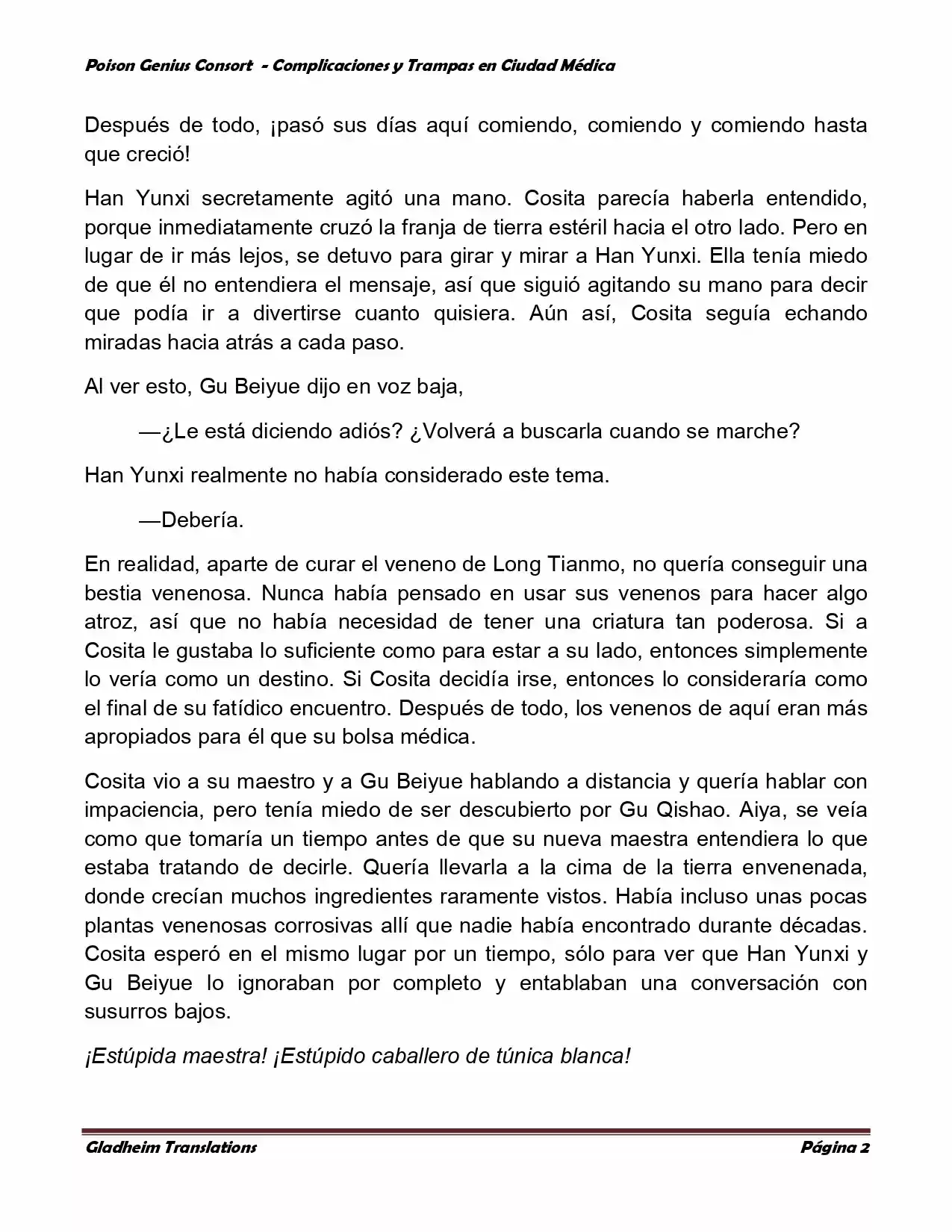 Poison Genious Consort (Novela) - Capítulo 275 - Página 2 - LectorTMOo
