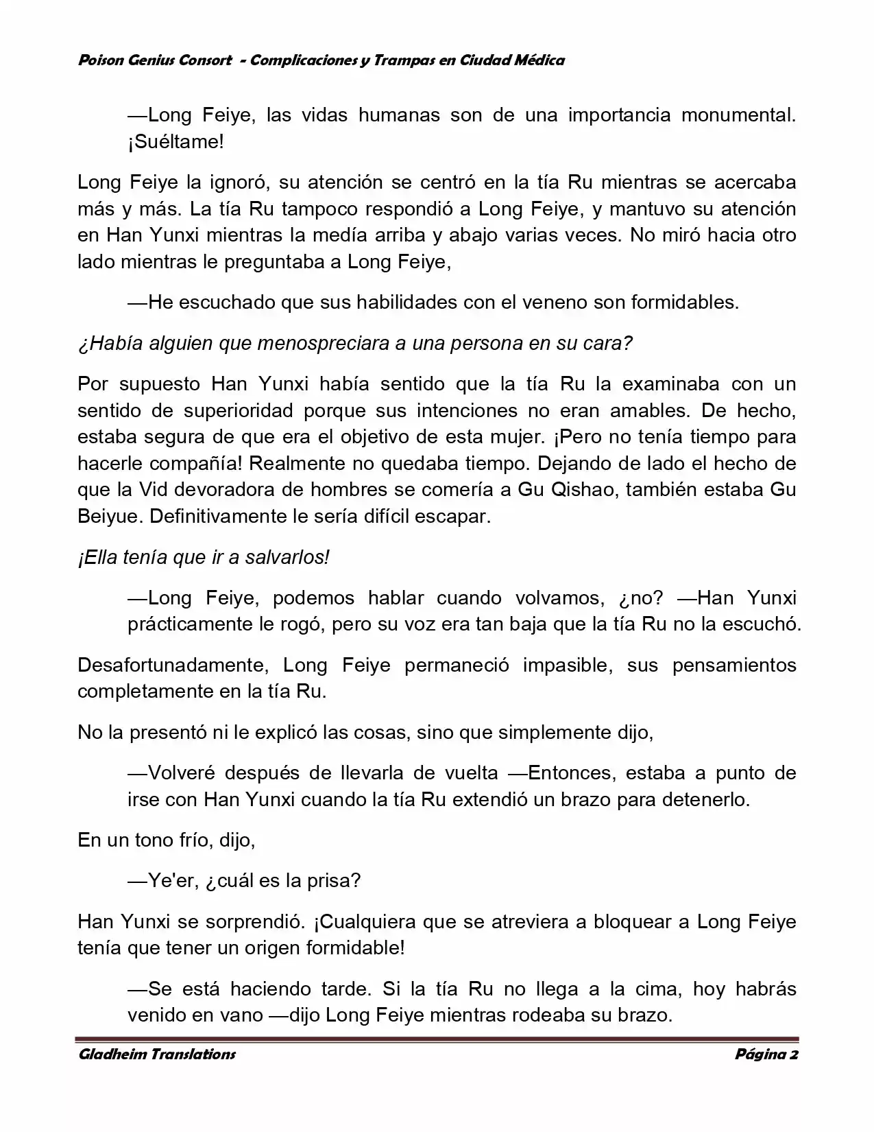 Poison Genious Consort (Novela) - Capítulo 276 - Página 2 - LectorTMOo