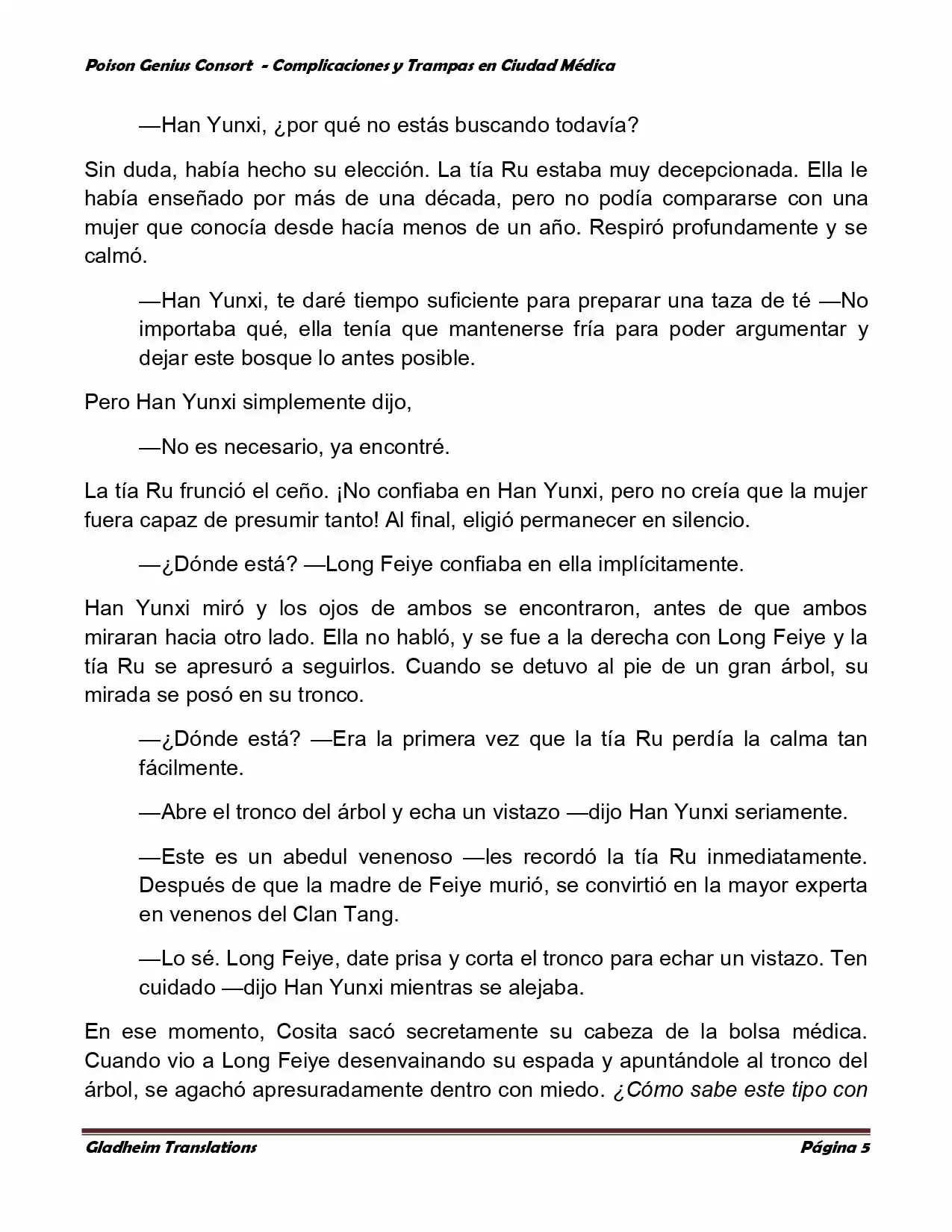 Poison Genious Consort (Novela) - Capítulo 277 - Página 5 - LectorTMOo