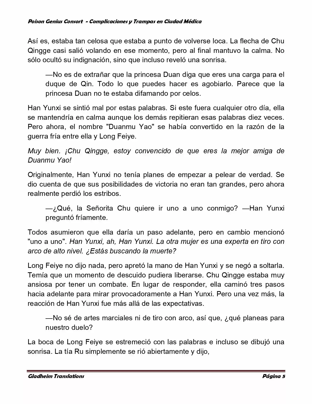 Poison Genious Consort (Novela) - Capítulo 279 - Página 5 - LectorTMOo