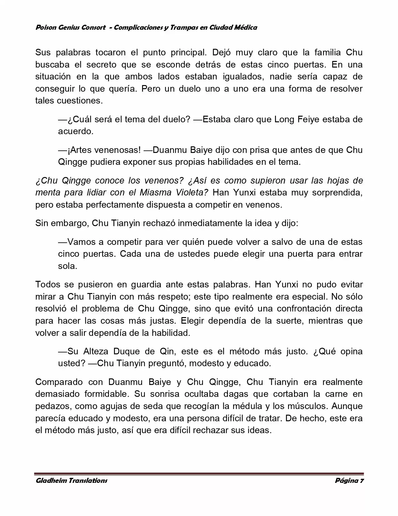 Poison Genious Consort (Novela) - Capítulo 279 - Página 7 - LectorTMOo