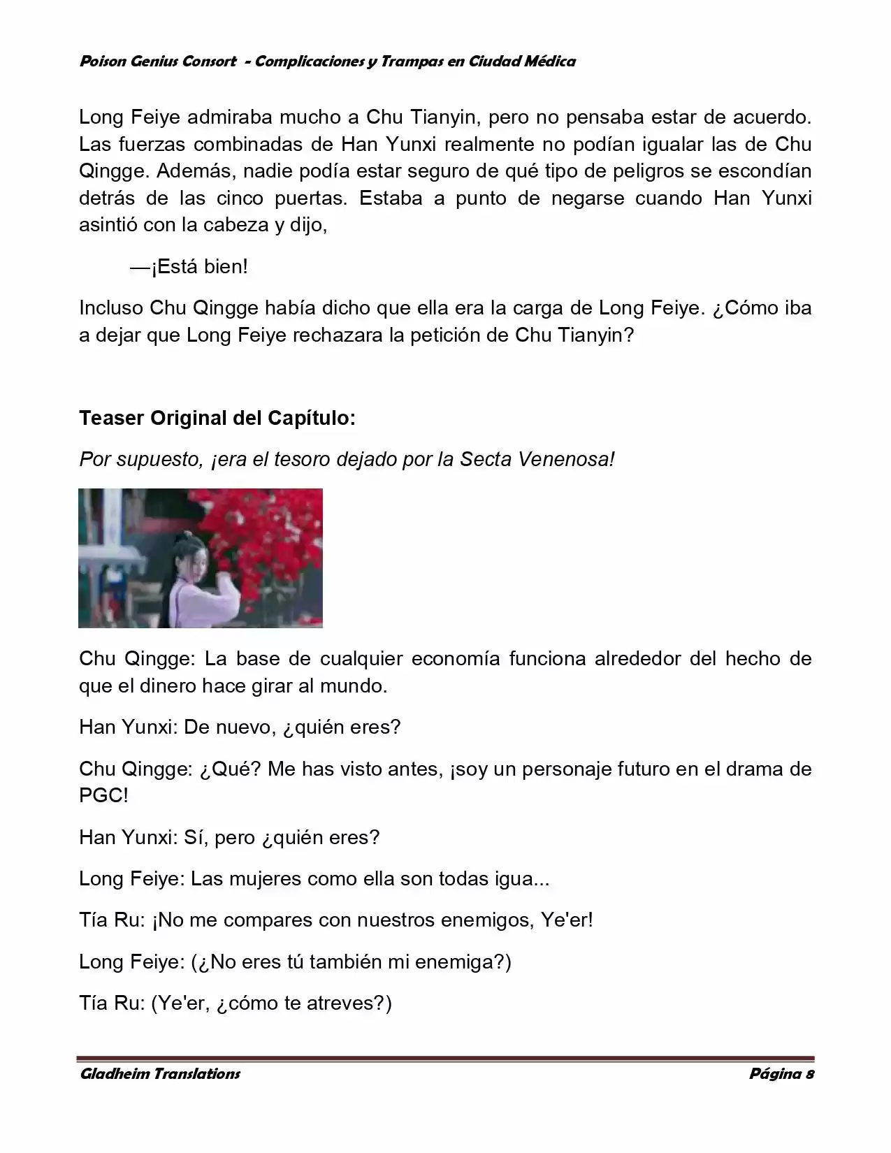 Poison Genious Consort (Novela) - Capítulo 279 - Página 8 - LectorTMOo