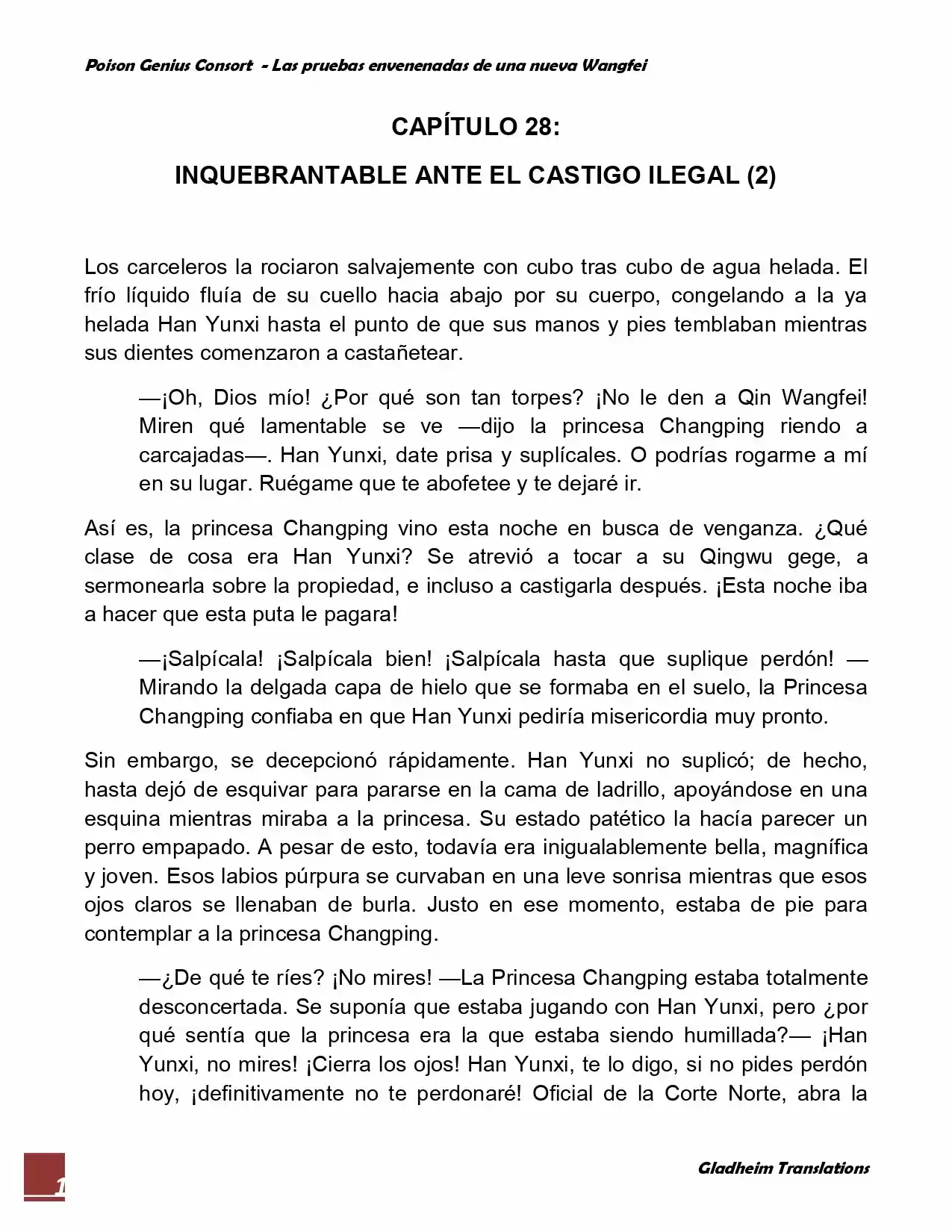 Poison Genious Consort (Novela) - Capítulo 28 - Página 1 - LectorTMOo