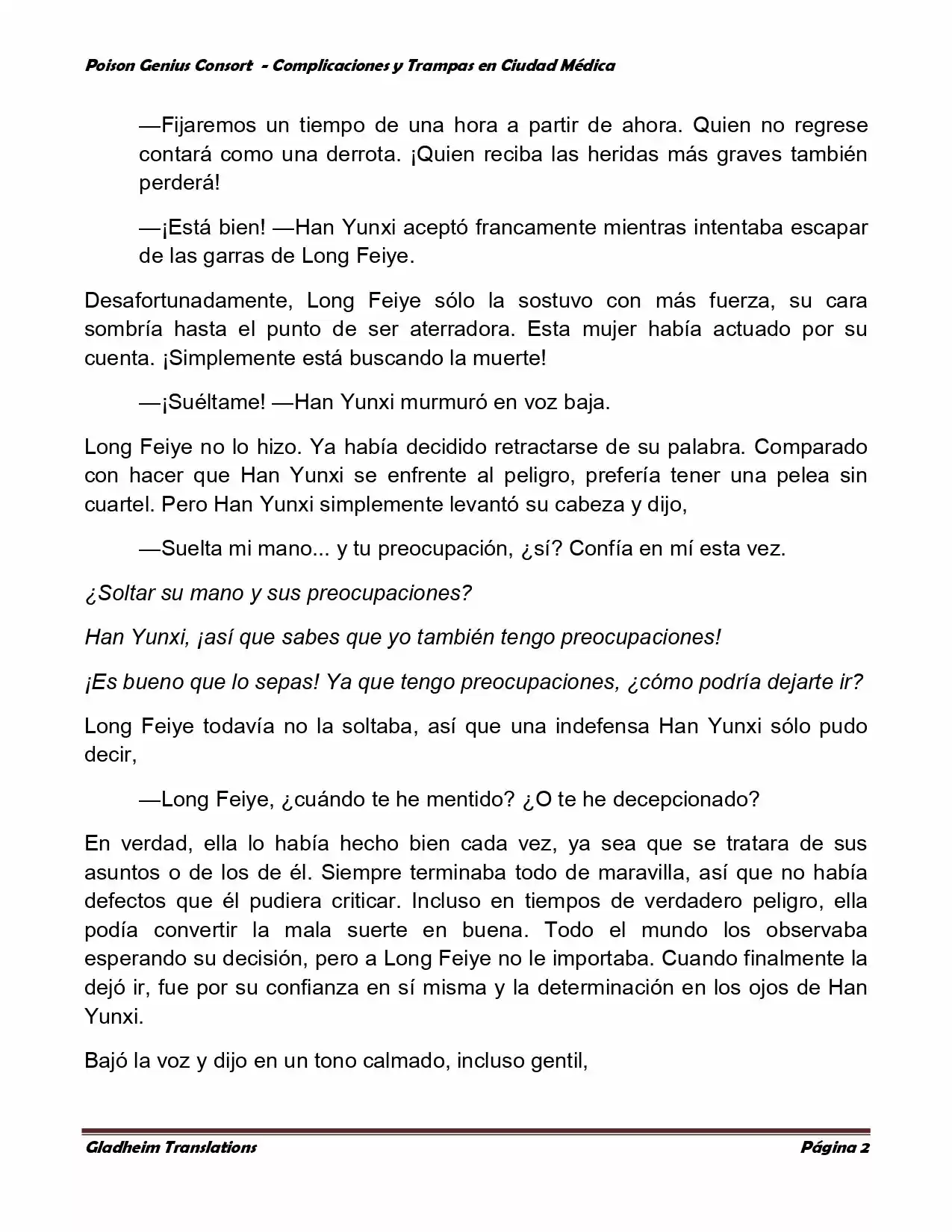 Poison Genious Consort (Novela) - Capítulo 280 - Página 2 - LectorTMOo