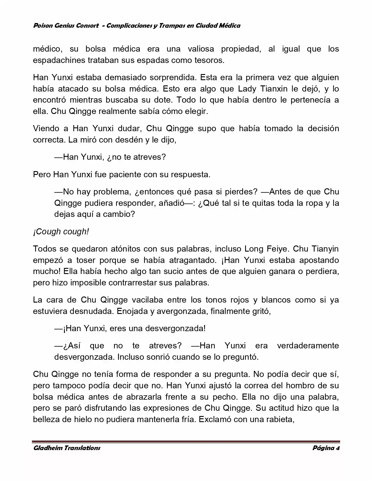 Poison Genious Consort (Novela) - Capítulo 280 - Página 4 - LectorTMOo