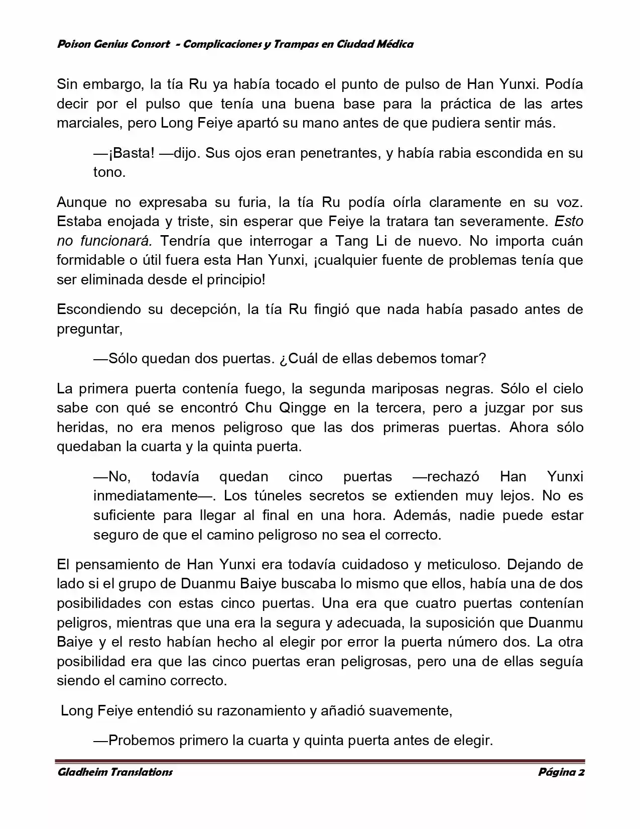 Poison Genious Consort (Novela) - Capítulo 282 - Página 2 - LectorTMOo