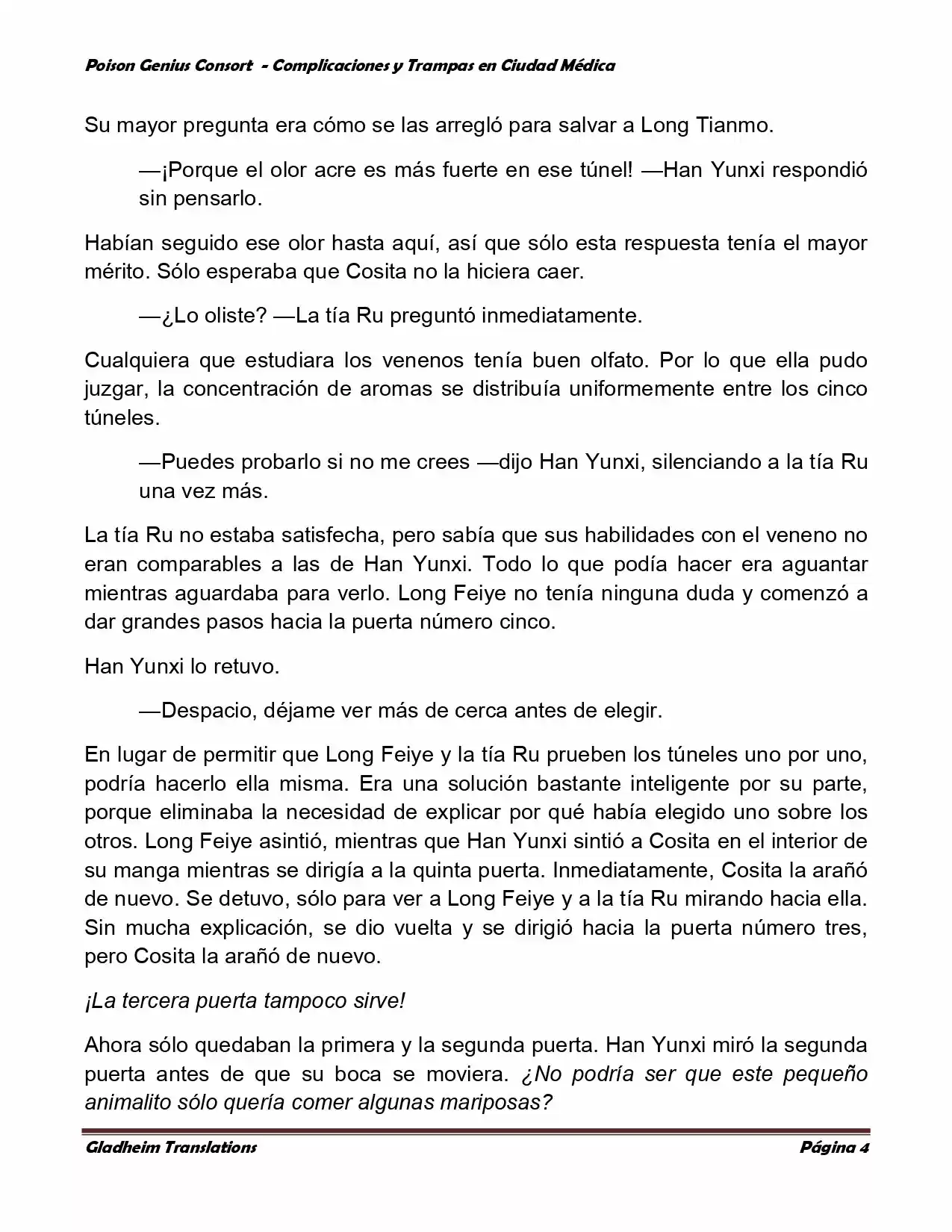 Poison Genious Consort (Novela) - Capítulo 282 - Página 4 - LectorTMOo