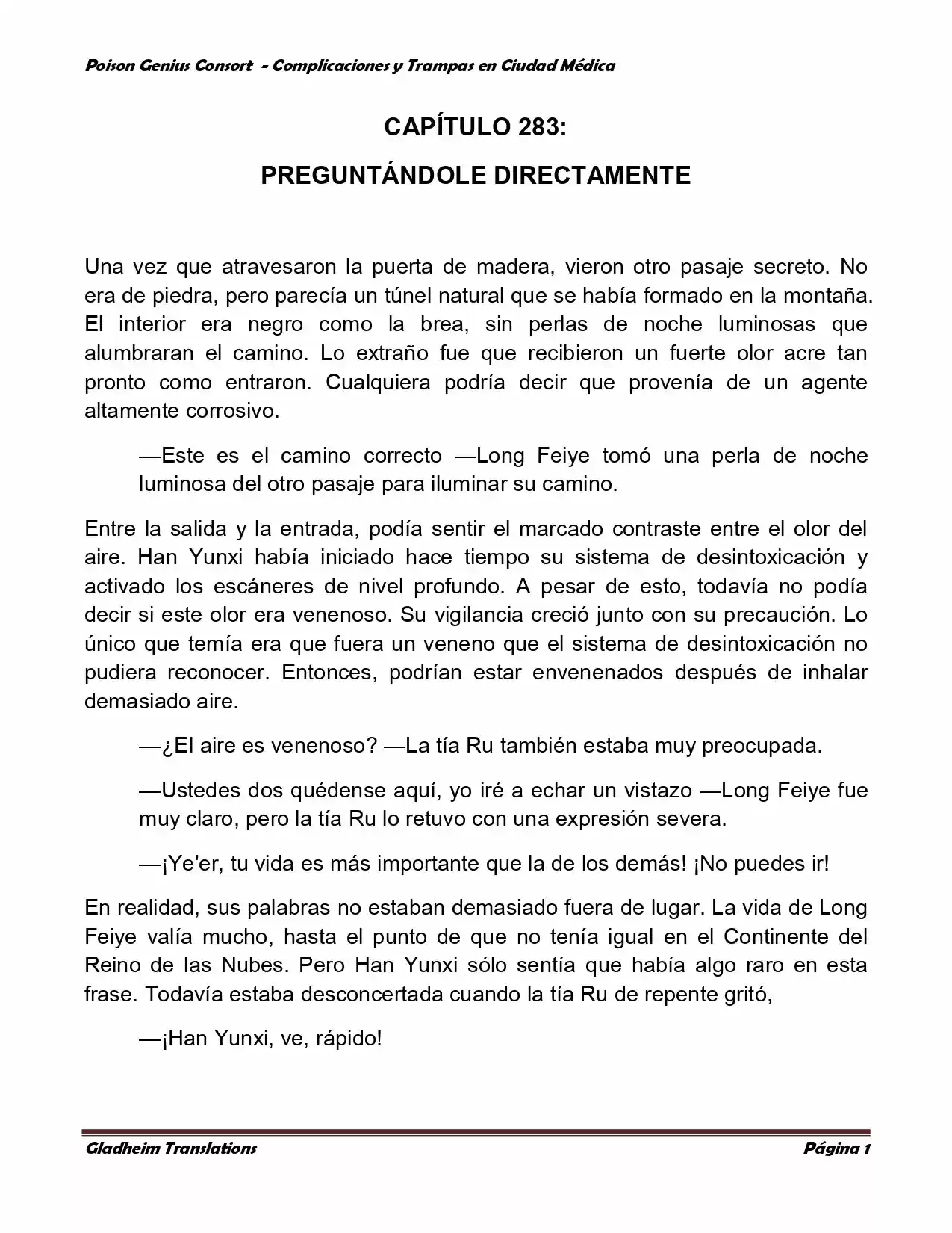 Poison Genious Consort (Novela) - Capítulo 283 - Página 1 - LectorTMOo