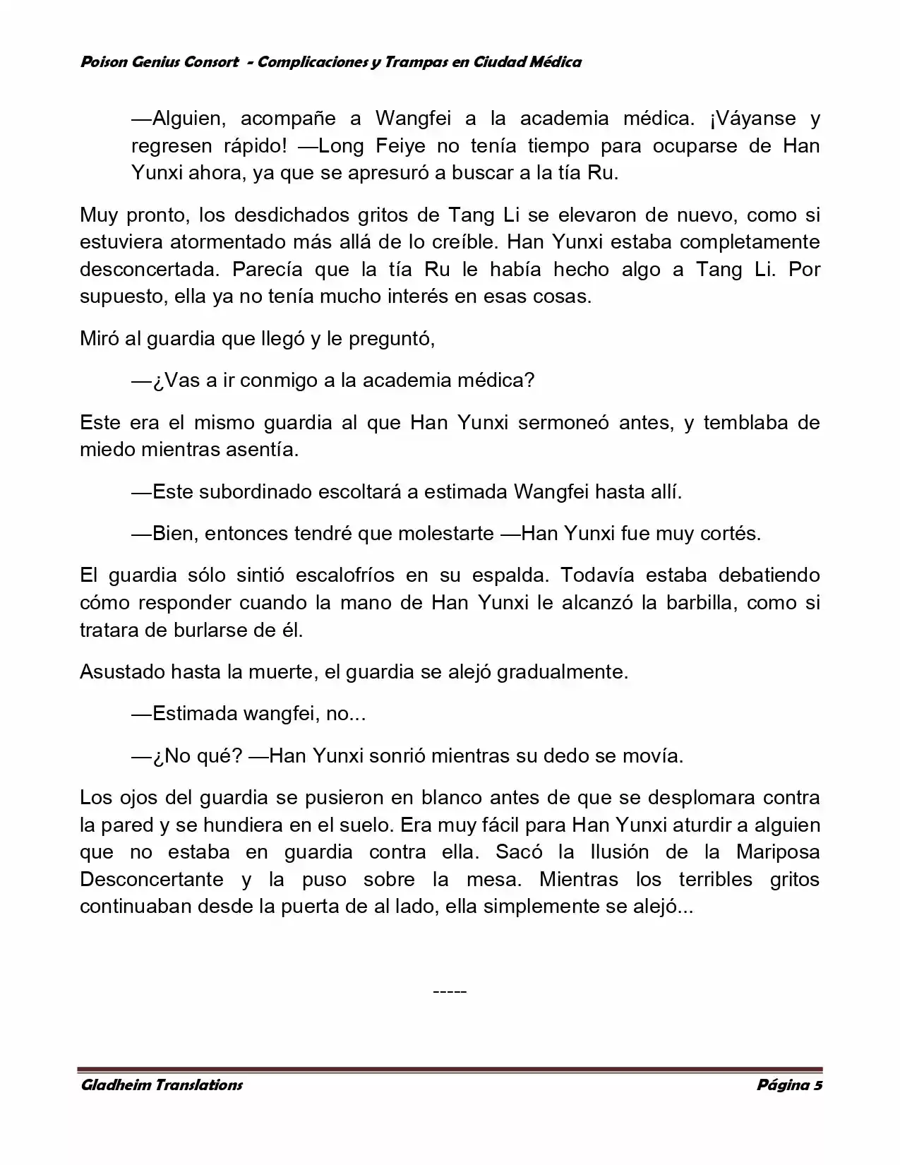 Poison Genious Consort (Novela) - Capítulo 284 - Página 5 - LectorTMOo